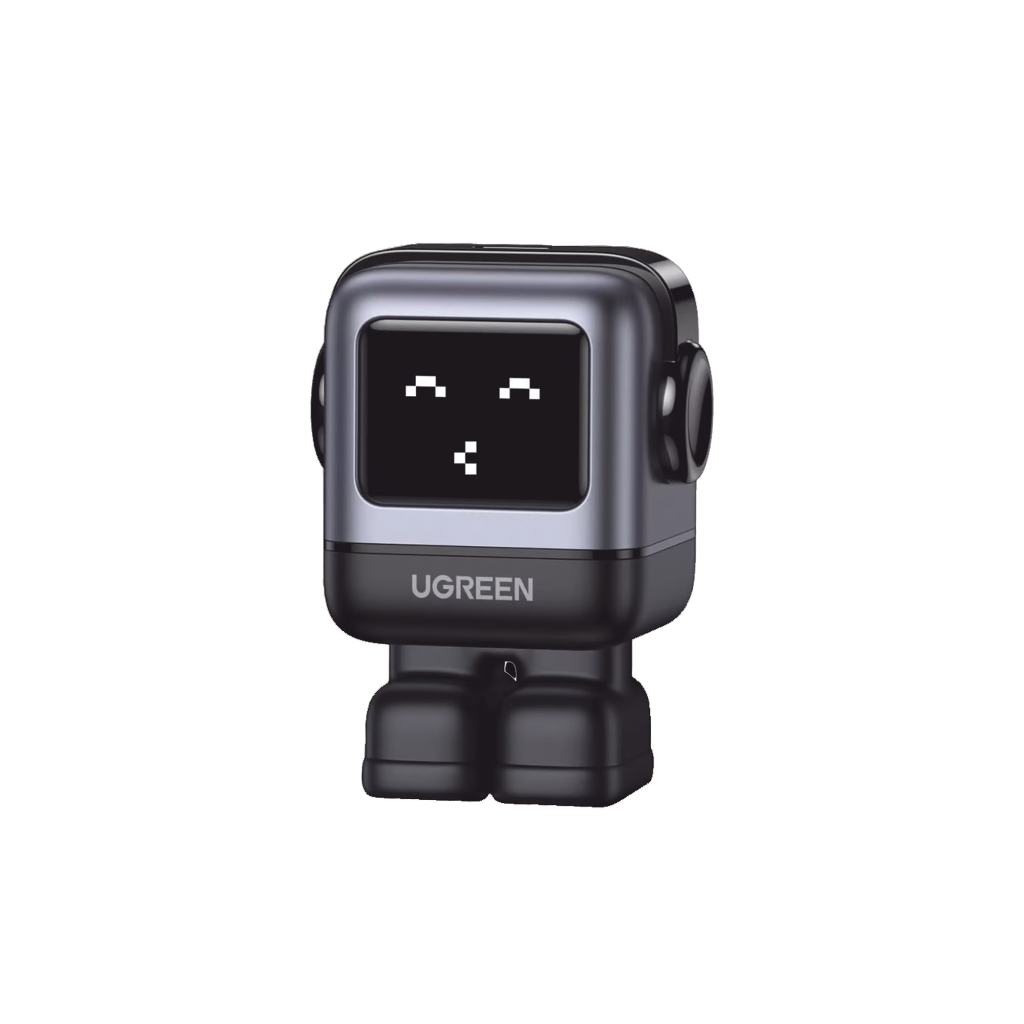 Cargador Mini GaNRobot 30W serie UNO | 1 USB-C de Carga Rápida | Tecnología GaN II | Multiprotocolo PD/QC/SCP/FCA | Carga Inteligente | Pantalla LED | Zapato Magnético Extraíble | Thermal Guard | Color Negro.