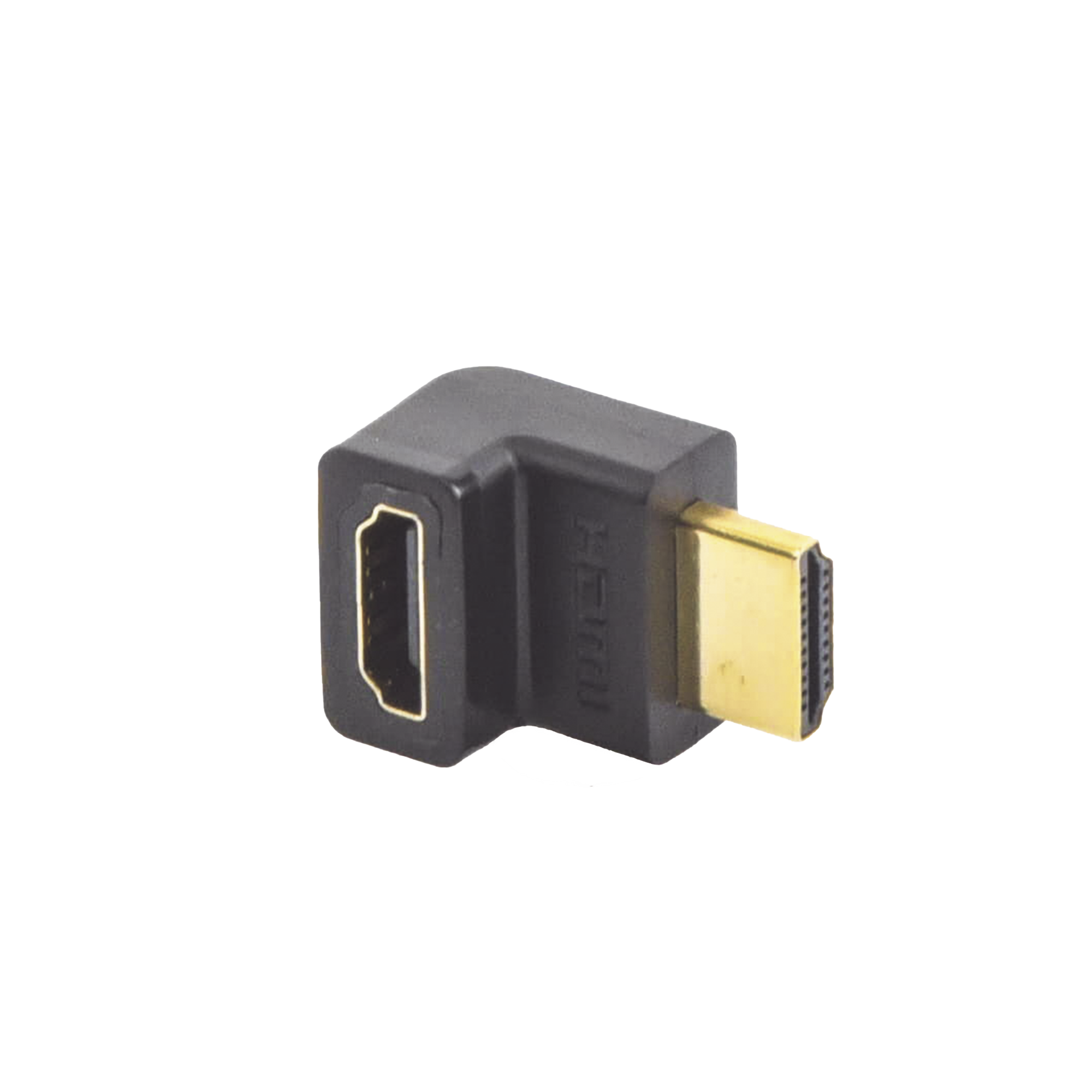 Adaptador HDMI de 90 Grados Macho a Hembra / Hacia Arriba / HDMI 2.0 4K@60Hz / Proporciona Flexibilidad Sin Doblar los Cables HDMI