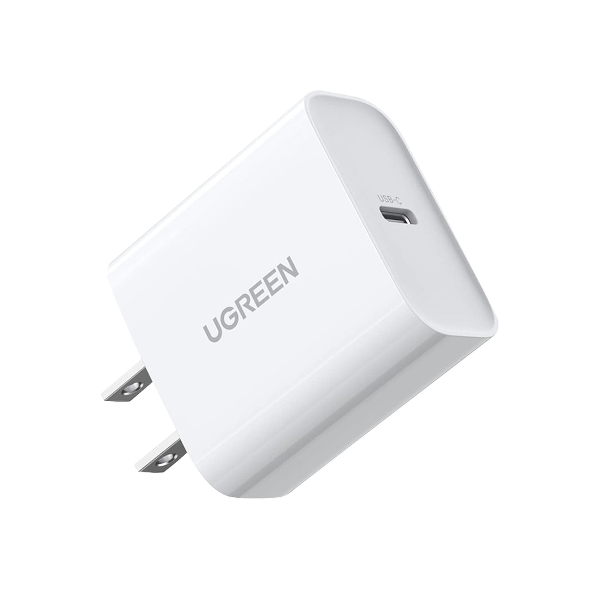 Cargador USB-C de 20W | 1 USB-C de Carga Rápida | QC4.0+ | PD3.0 | PPS | BC1.2| Carga Inteligente | Chip PWM | Múltiple Protección | Mayor Eficiencia Energética | Tamaño Compacto | Carcasa Ignifuga | Color Blanco.