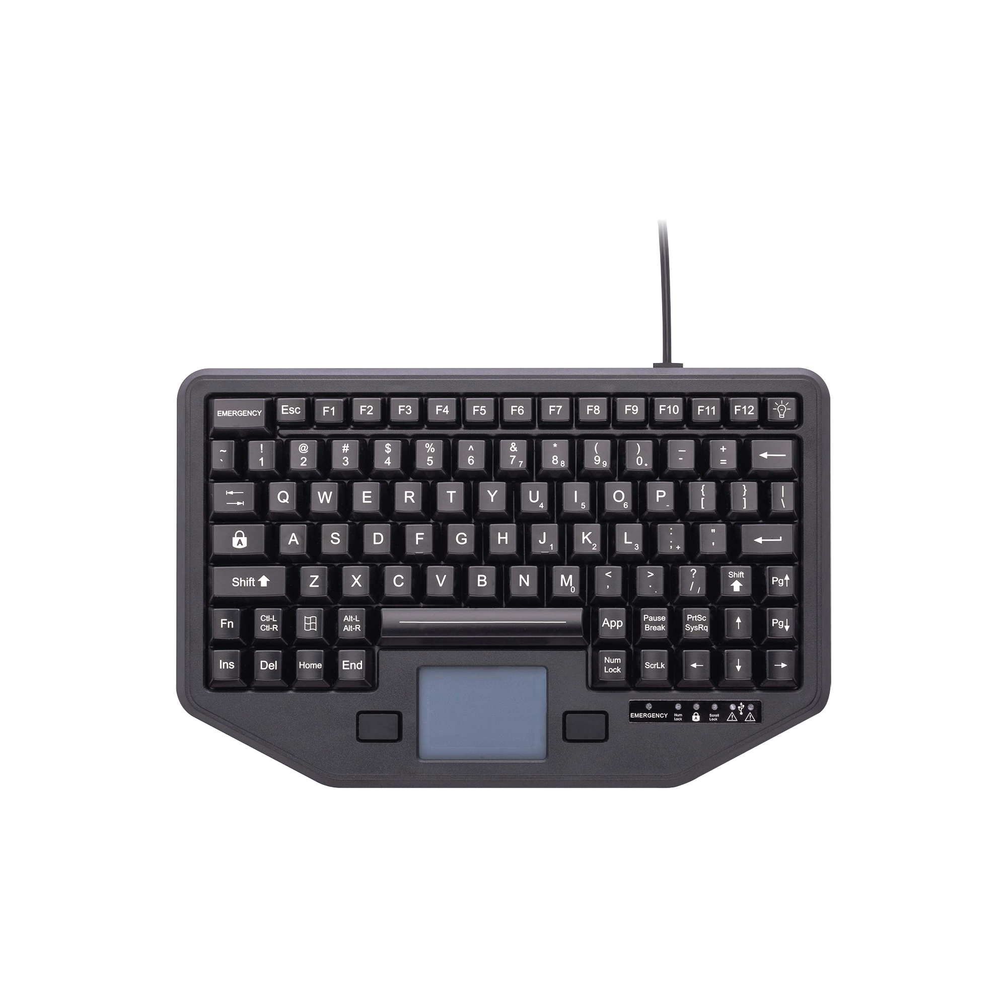 Teclado con Panel Táctil Integrado
