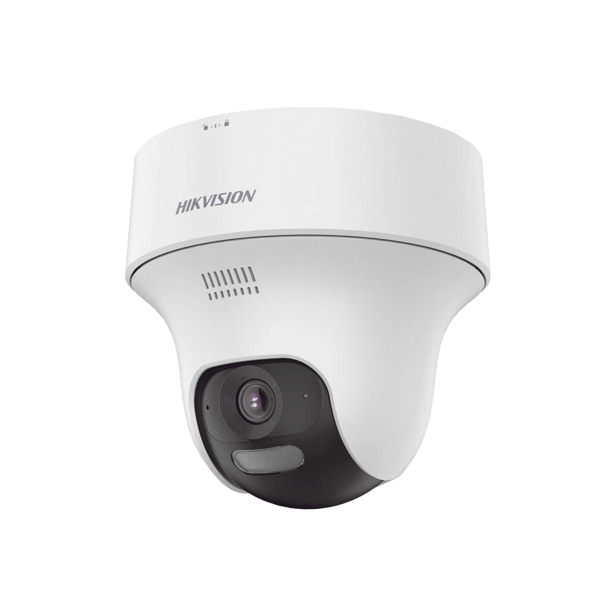 Turret PT IP 4 Megapixel / Lente 2.8 mm / Dual Light (20 mts IR + 15 mts Luz Blanca) / Wi-Fi / IP54 / dWDR / H.265 / Audio Bidireccional (Micrófono y Bocina) / Micro SD