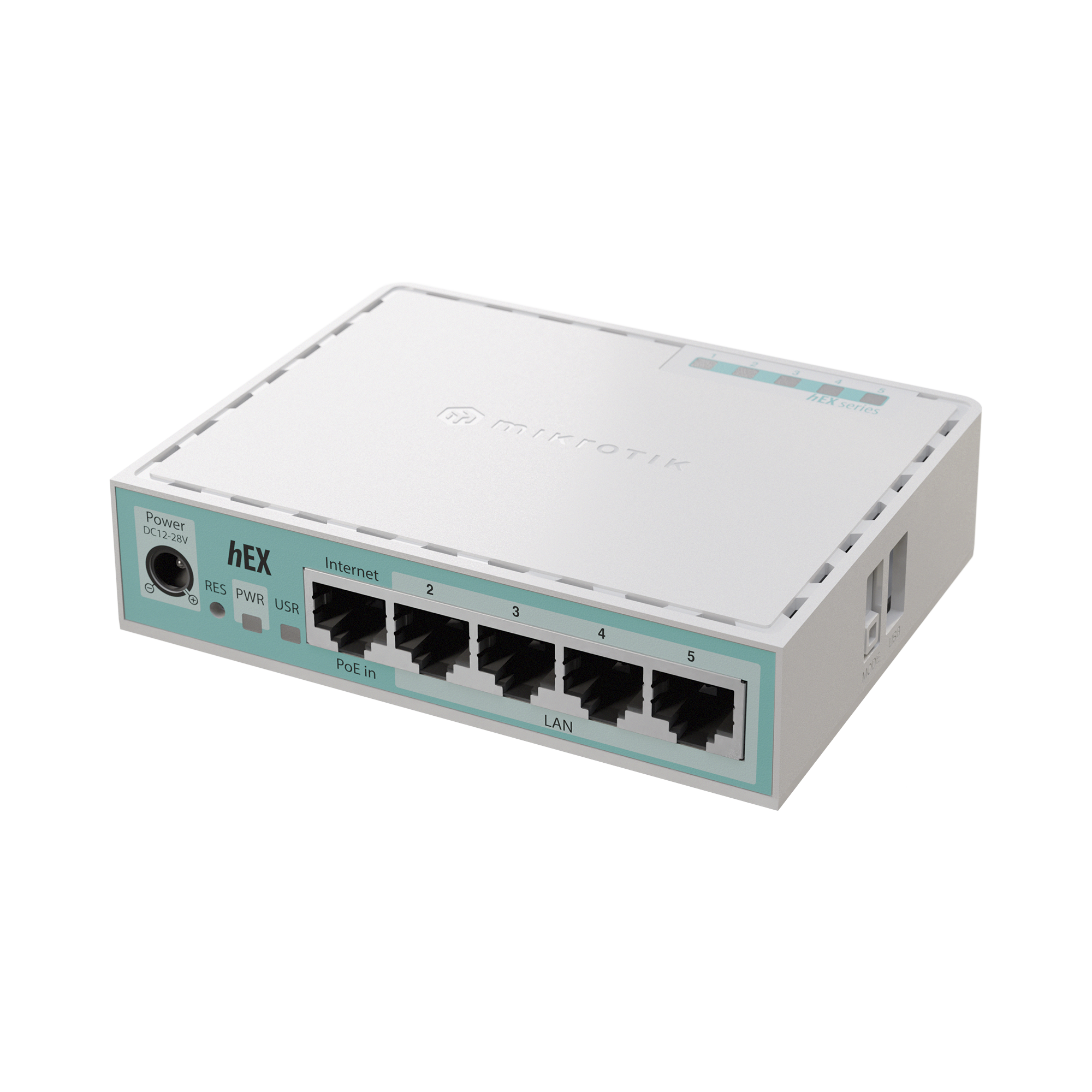 (Hex Version 2024) Router con 5 Puertos Gigabit Ethernet, 1 Puerto USB / CPU ARM Doble Nucleo/ RAM 512 MB/ Balanceo de Cargas