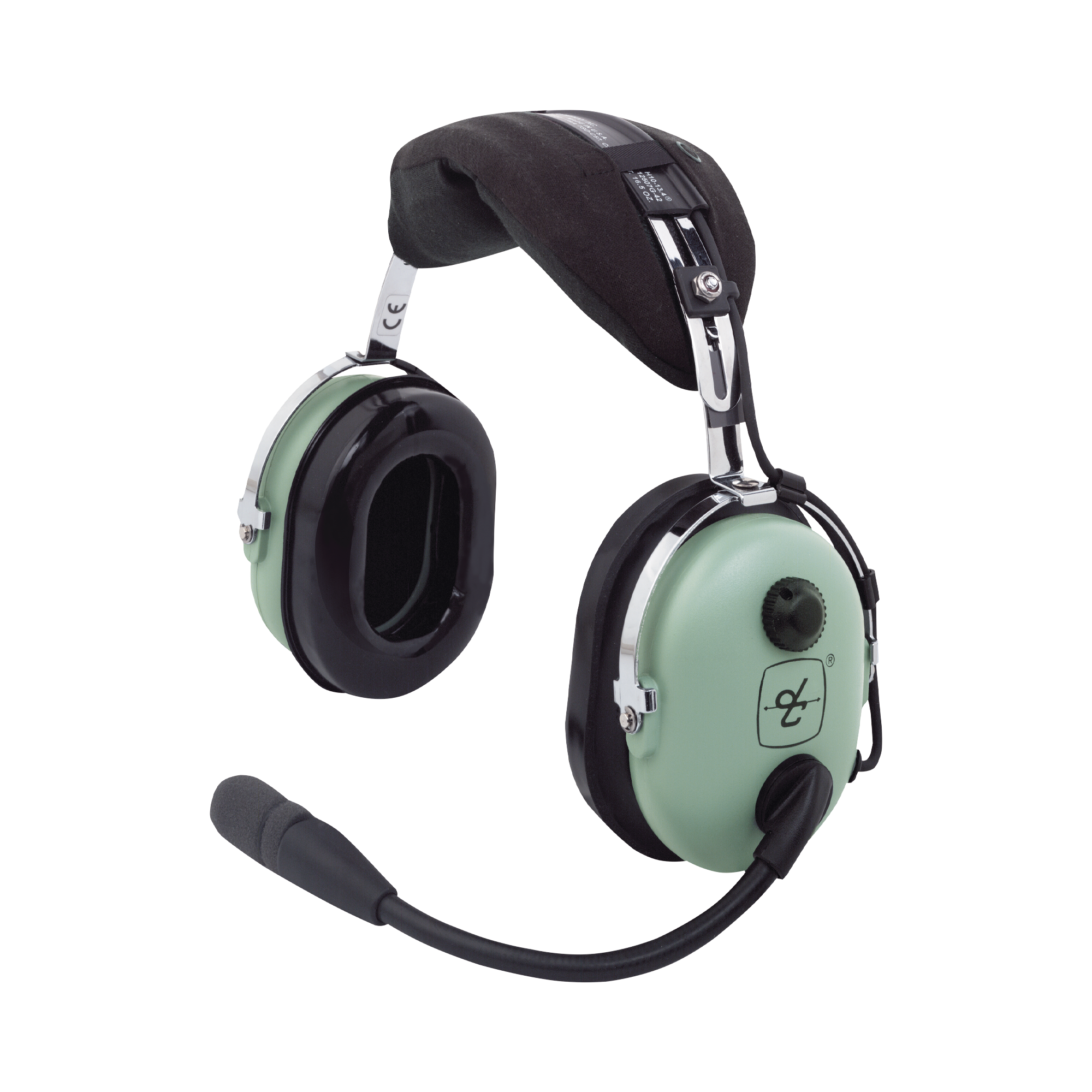 Auriculares de ala fija con atenuación de ruido pasivo para aviación general