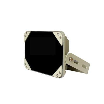 Iluminador IR de Bajo Consumo / Cobertura 90° / 45 Metros de Iluminación / Exterior IP66 / Montable en Pared