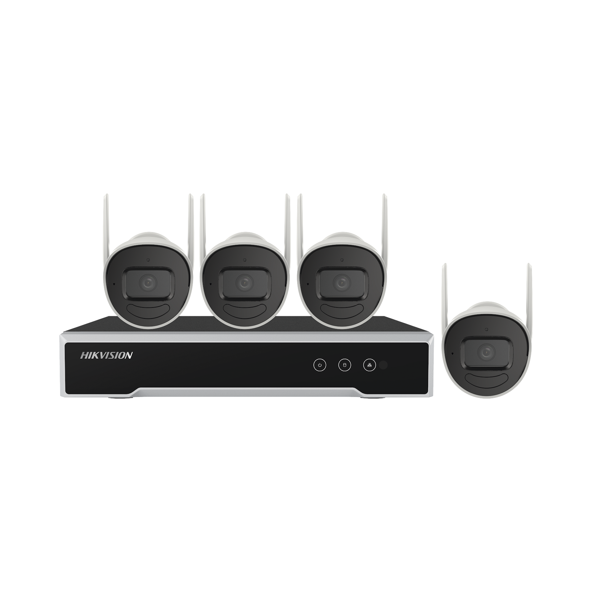 Kit IP Inalámbrico 4 Megapixel / NVR 4 Canales / 4 Cámaras Bala para Exterior / 1 HDD de 1 TB / Modo Repetidor