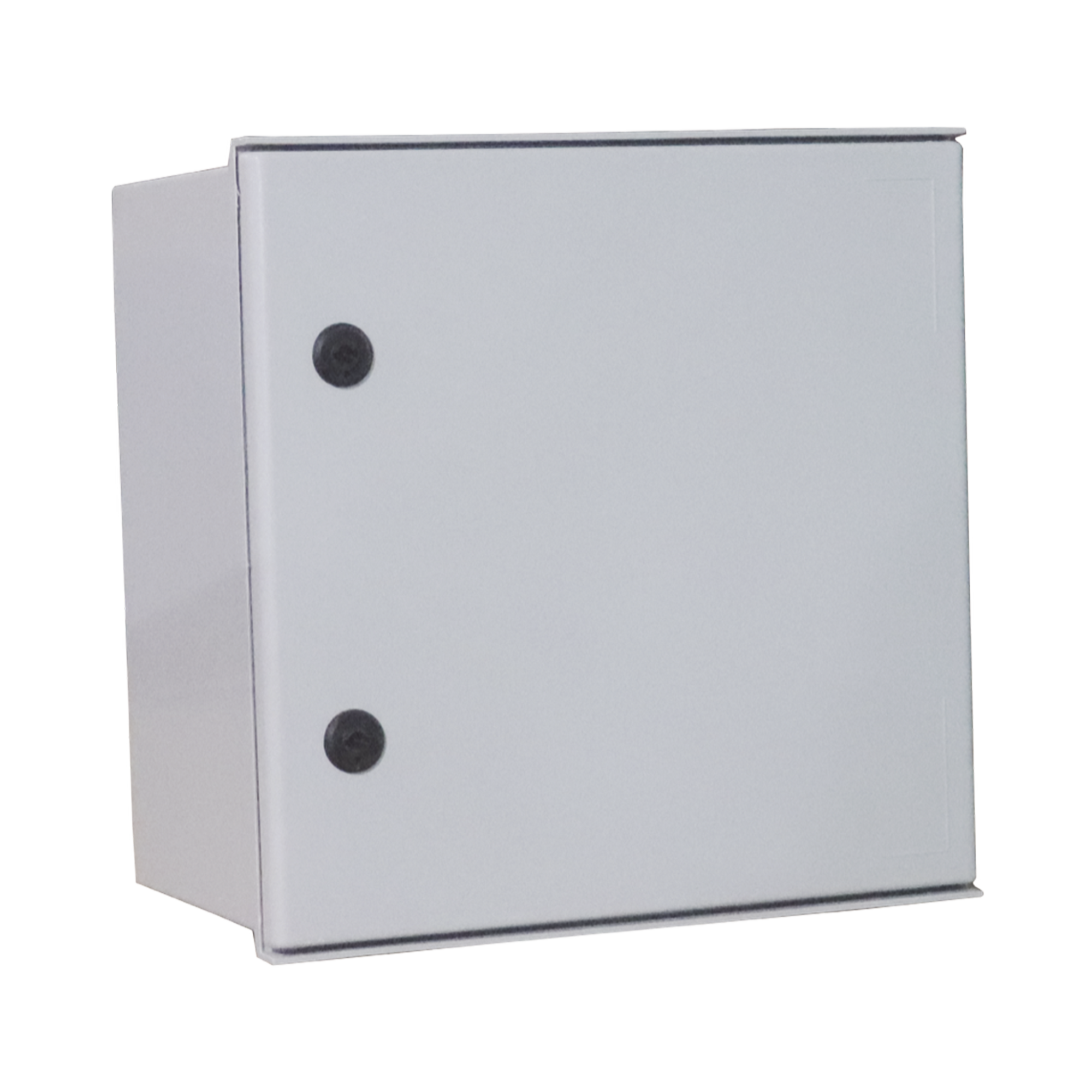 Gabinete de Poliéster IP65 Uso en Intemperie (400 x 400 x 200 mm) con Placa Trasera Interior de Plástico (Incluye Chapa y Llave).