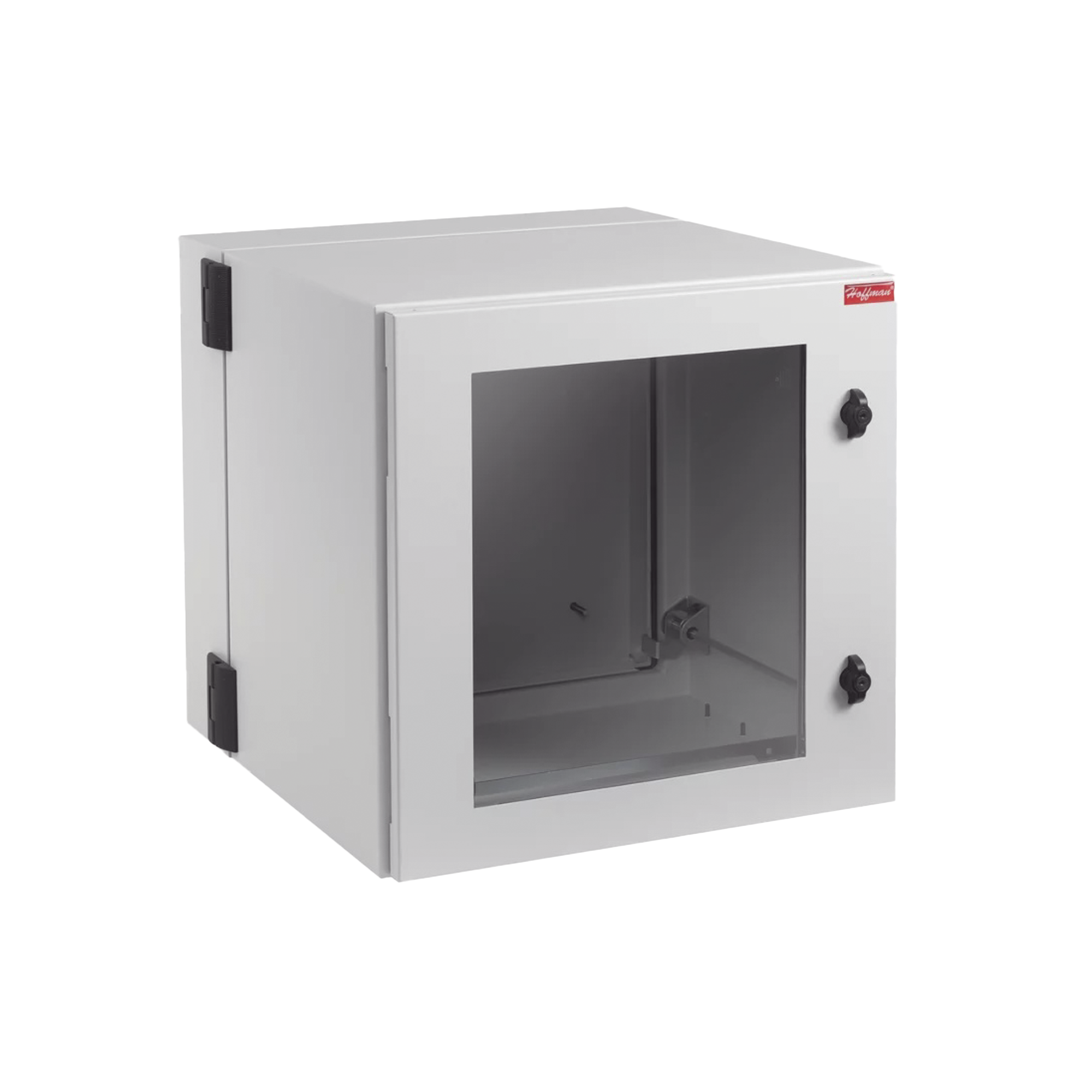 Gabinete Industrial ProTek de Puerta con Ventana, Protección NEMA Tipo 12; IP55; IK10, Abatible, Fabricado en Acero, 12 UR, Color Gris Claro