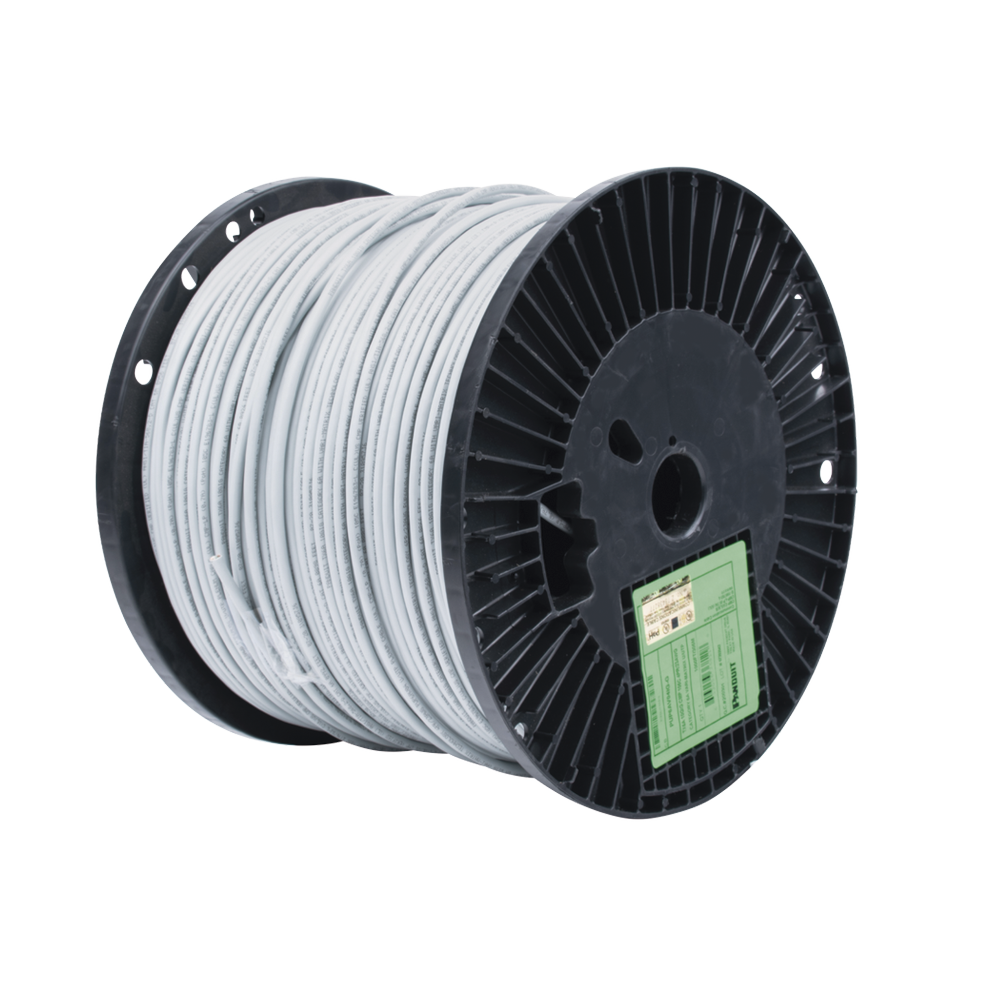 Bobina de Cable UTP de 4 Pares, Vari-MaTriX, Cat6A, 23 AWG, CMP (Plenum), Color Gris, 305m