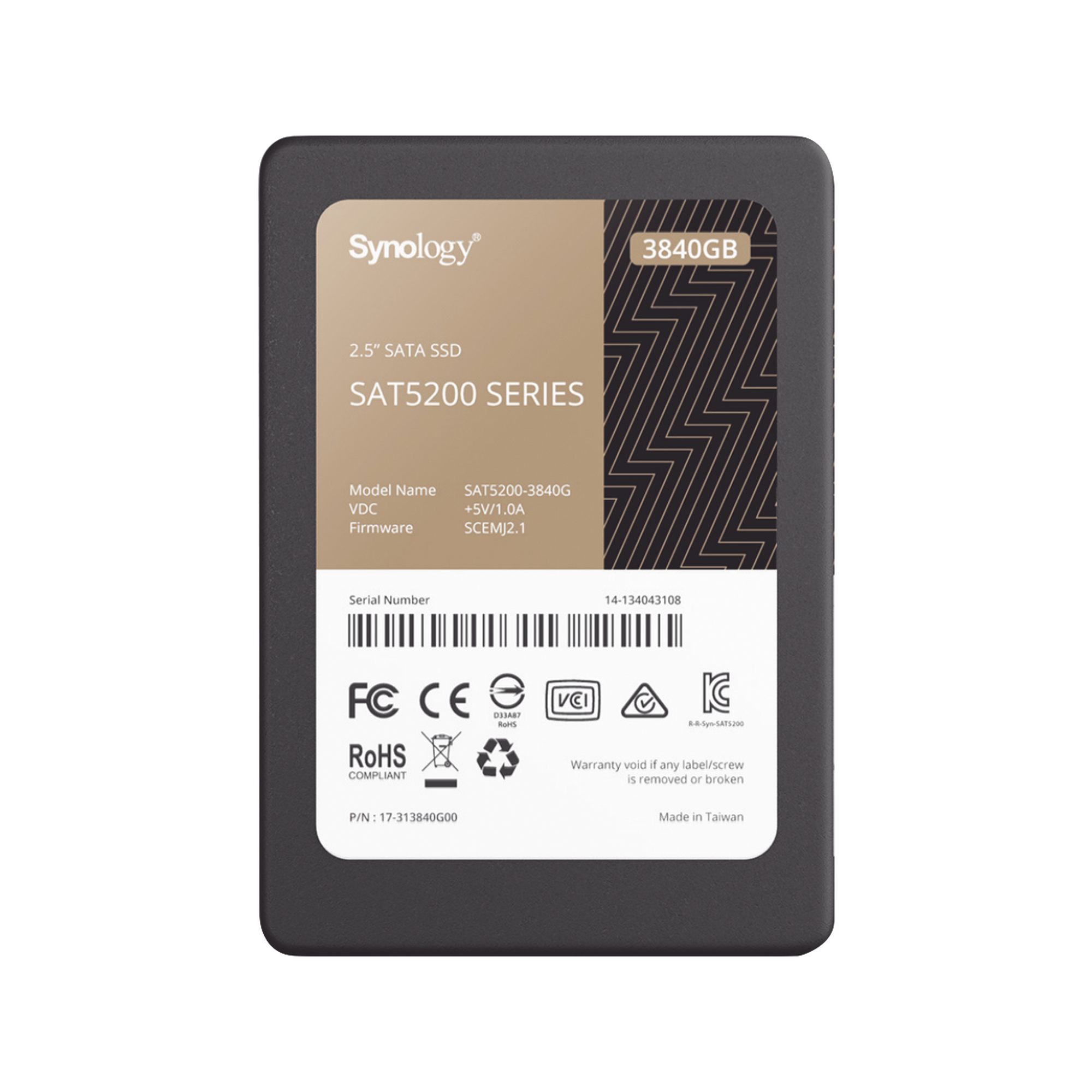 3840 GB SSD , diseñada para Synology NAS