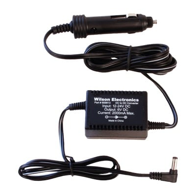 Adaptador de corriente DC / DC para vehículos. 6 Vcc / 2A Compatible con los amplificadores de señal celular Drive 4G-X, Drive 4G-X OTR y Drive 4G-M.