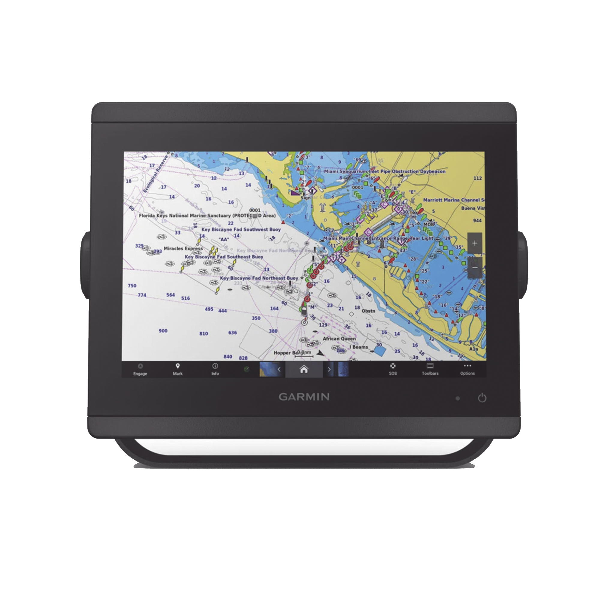 GPSMAP® 8410 con mapa base mundial