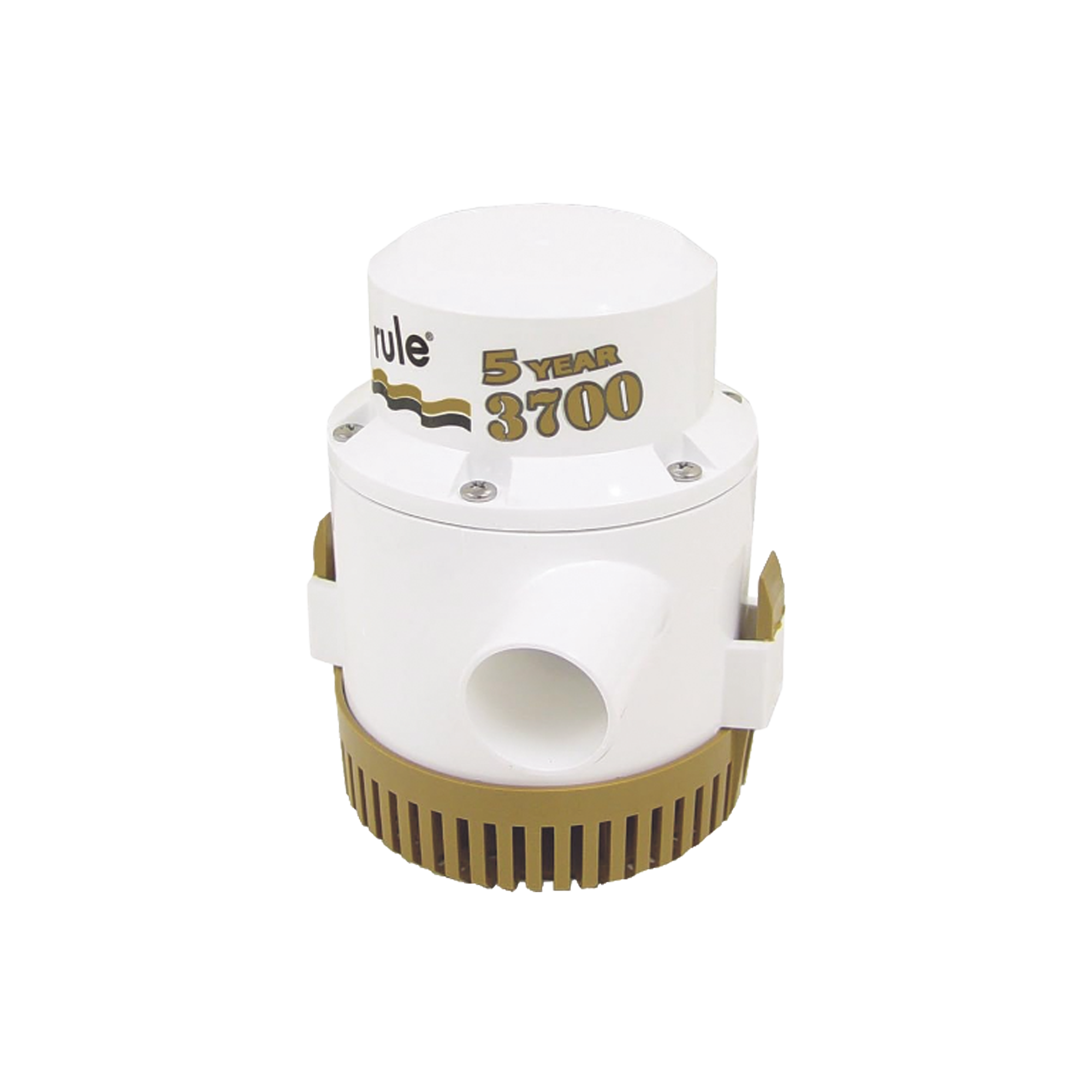 Bomba sumergible de achique serie gold de 3700 galones por hora a 12 Volts de corriente directa.