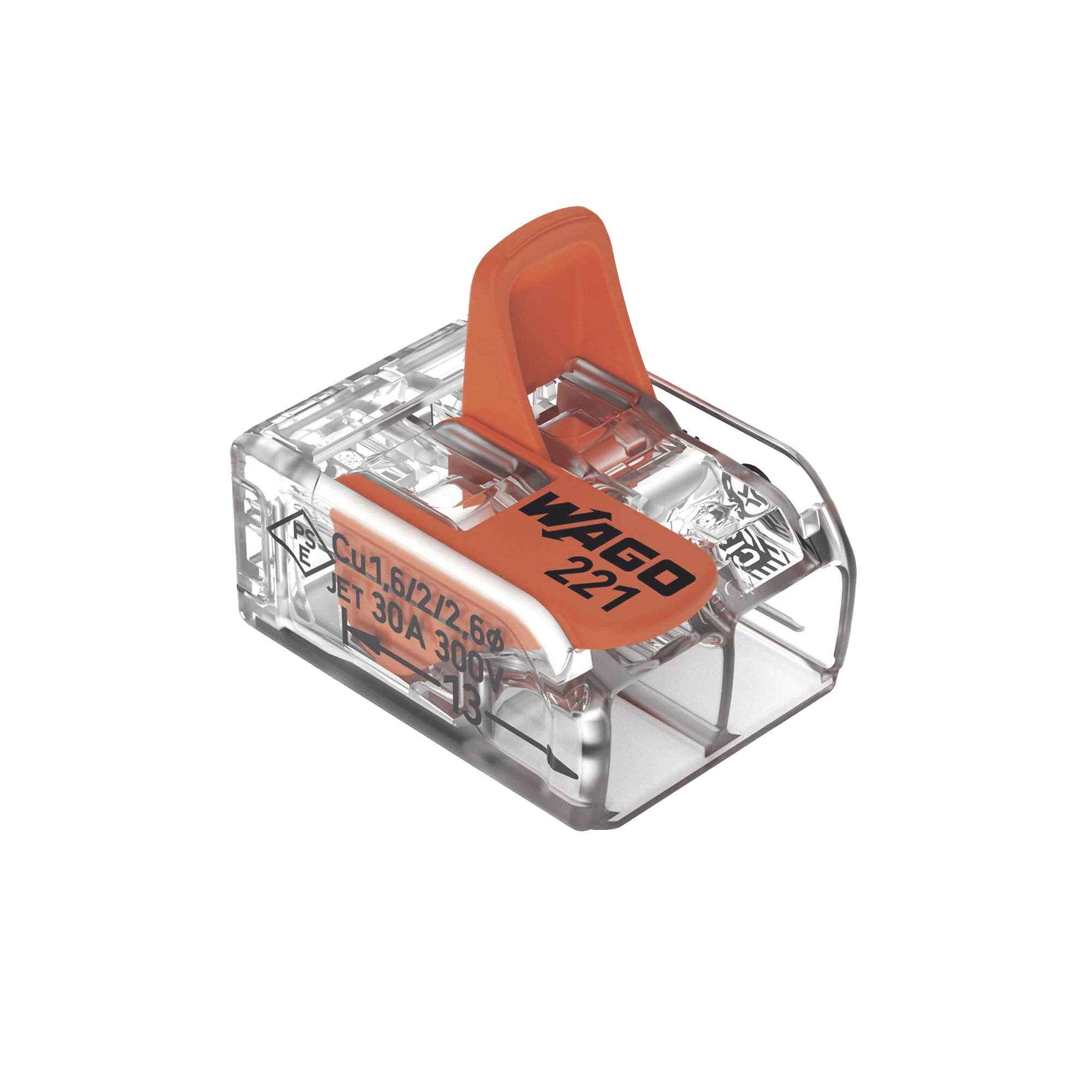 Conector de empalme compacto para todo tipo de conductores transparente 2 conectores  CAL 20 a 10