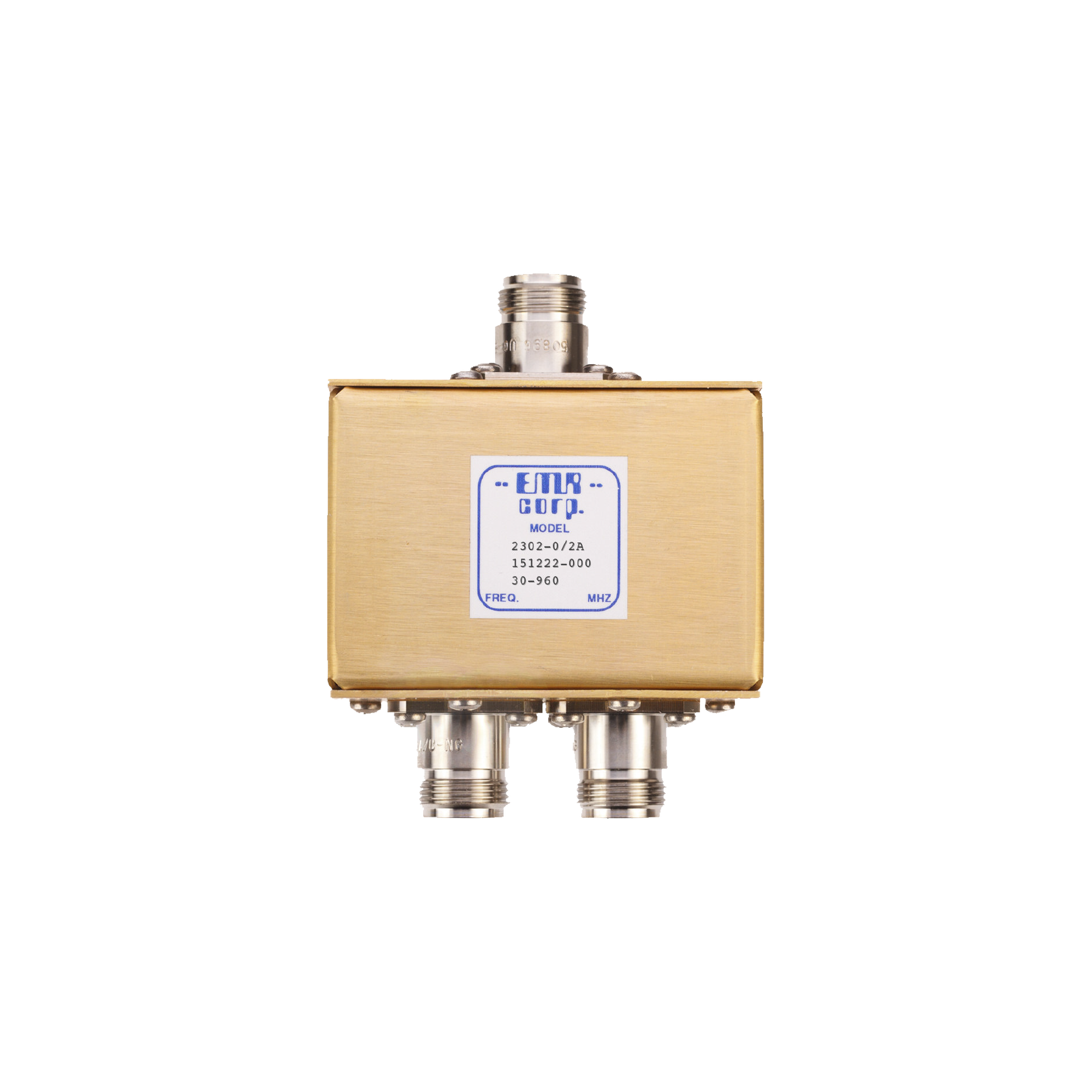 Divisor de Potencia EMR de 2 Vías, 30-960 MHz, 0.5 Watt, Conectores N Hembra.