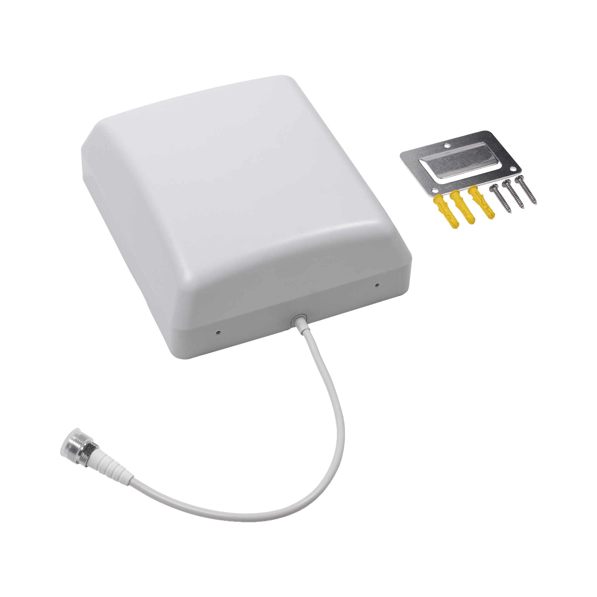 Antena Tipo Panel Multibanda 600-960 MHz/ 1425-4700 MHz. Para interior. Especial para amplificadores y dispositivos celulares Multi-tecnología.
