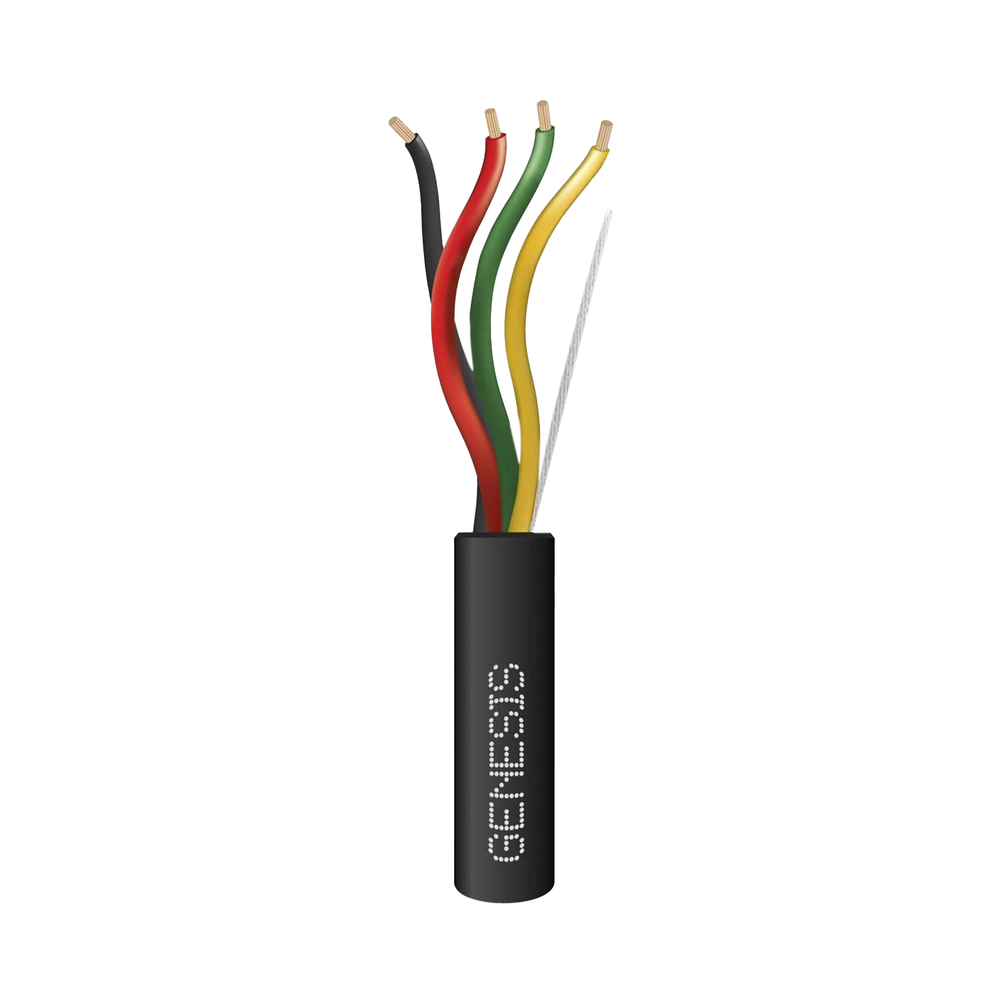 Carrete de Cable 305 Metros / 4 X 18 AWG / Cable DIRECT BURIAL / Para uso en Intemperie / Uso en Aplicaciones en Sistemas de Detección de Incendio, Sistemas de Evacuación, Control de Acceso
