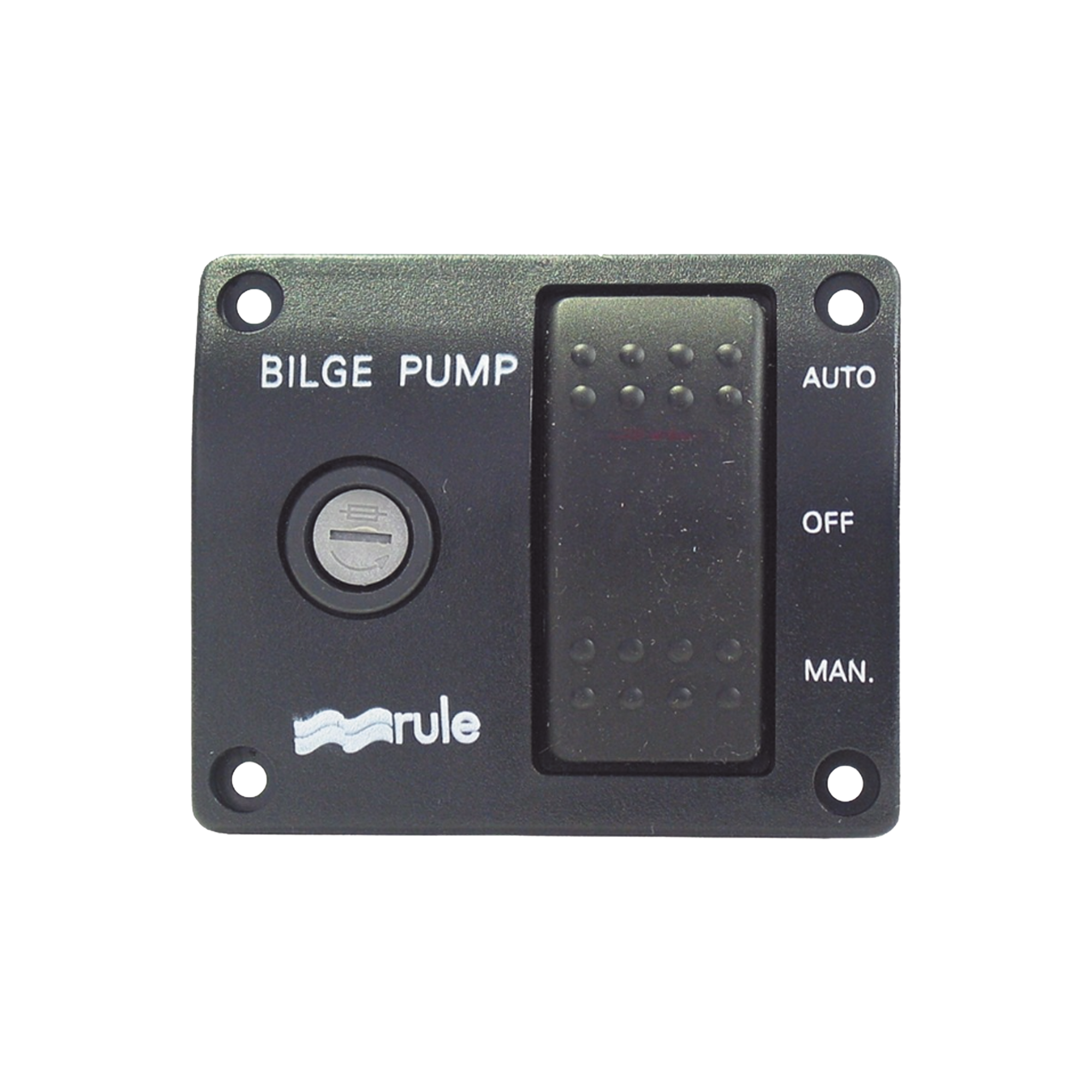 Switch de tres posiciones para control de bombas de achique.