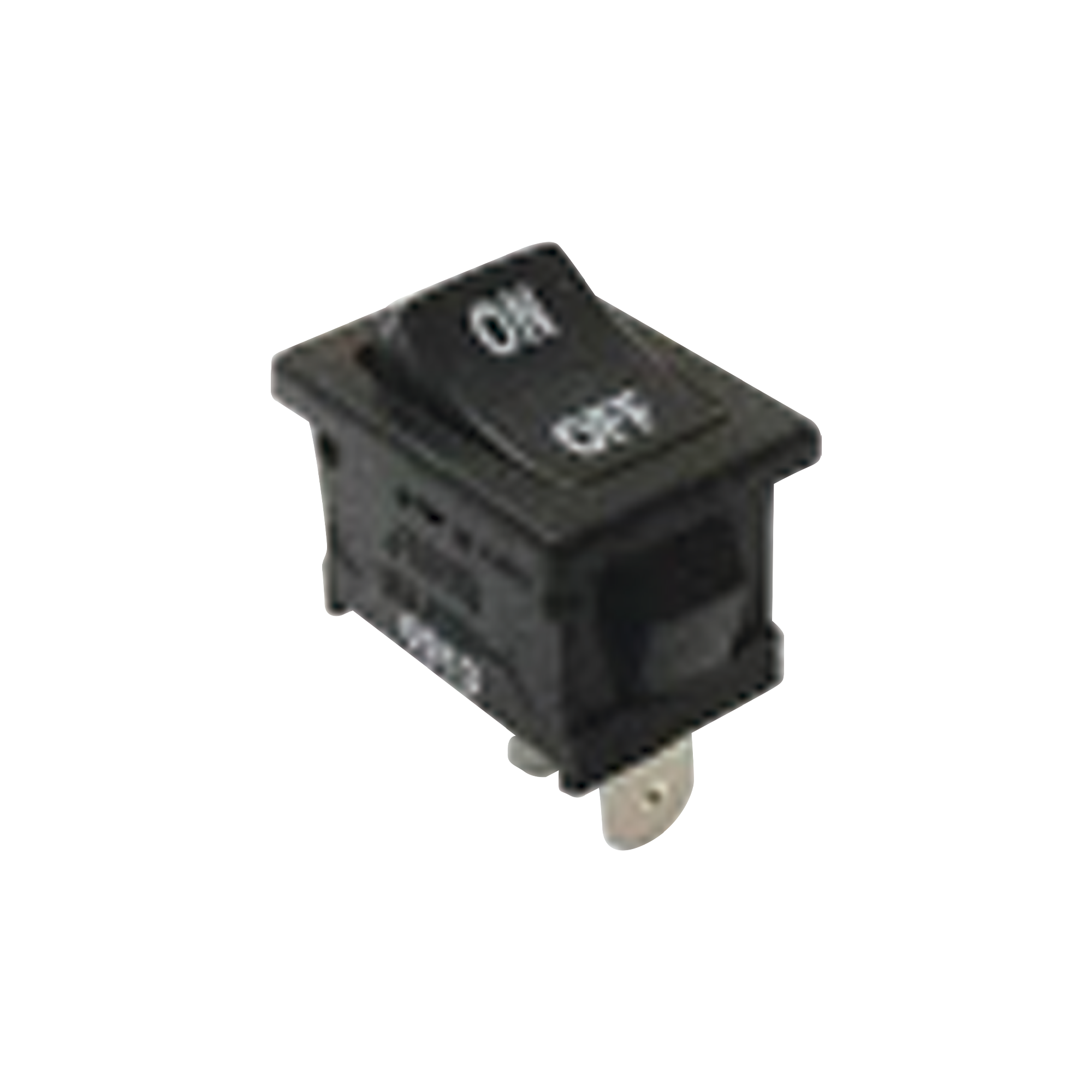Interruptor Rocker SPST Off-On, Poliamida Negro, 11 Amp., Hasta 125 Vca, Contacto en Plata, 4.8 mm