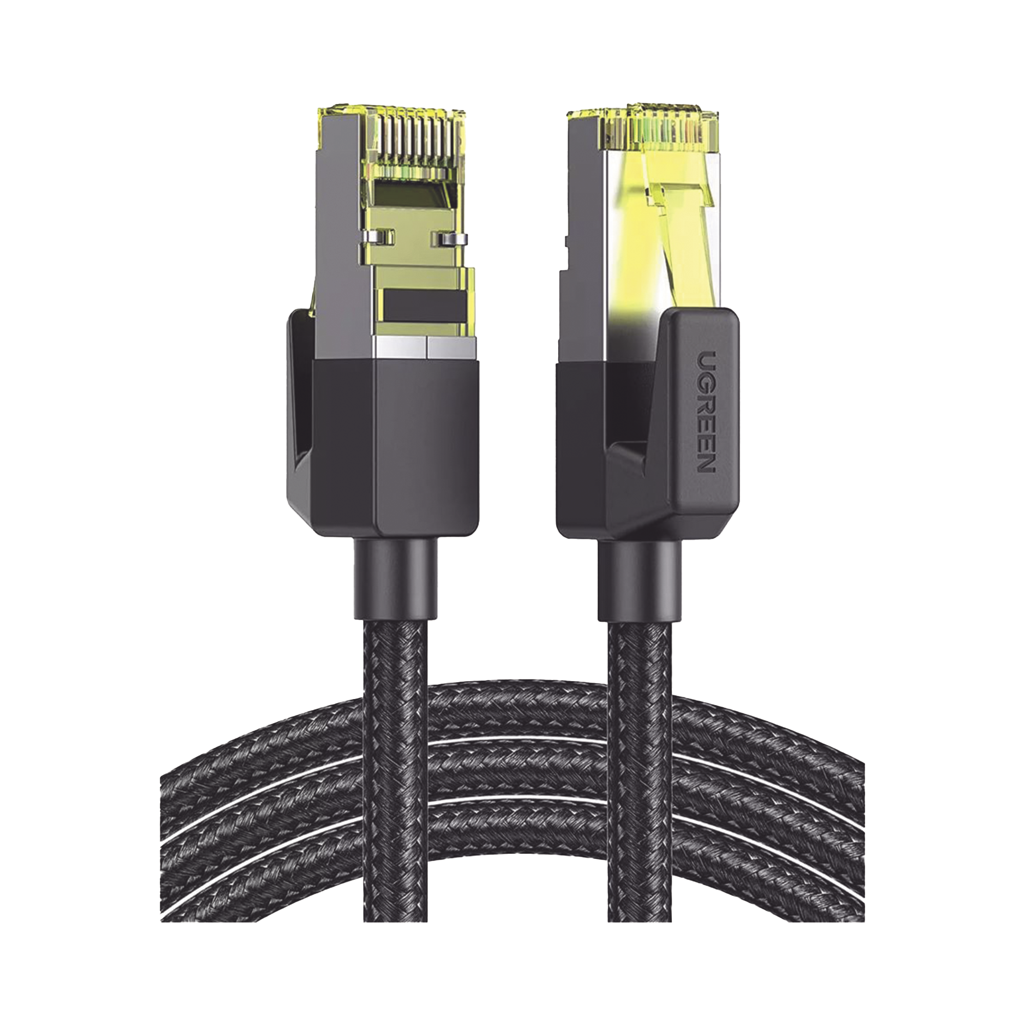 Cable Ethernet Cat7 CLASS�?�F/FTP Redondo con Malla de Nylon 3 Metros