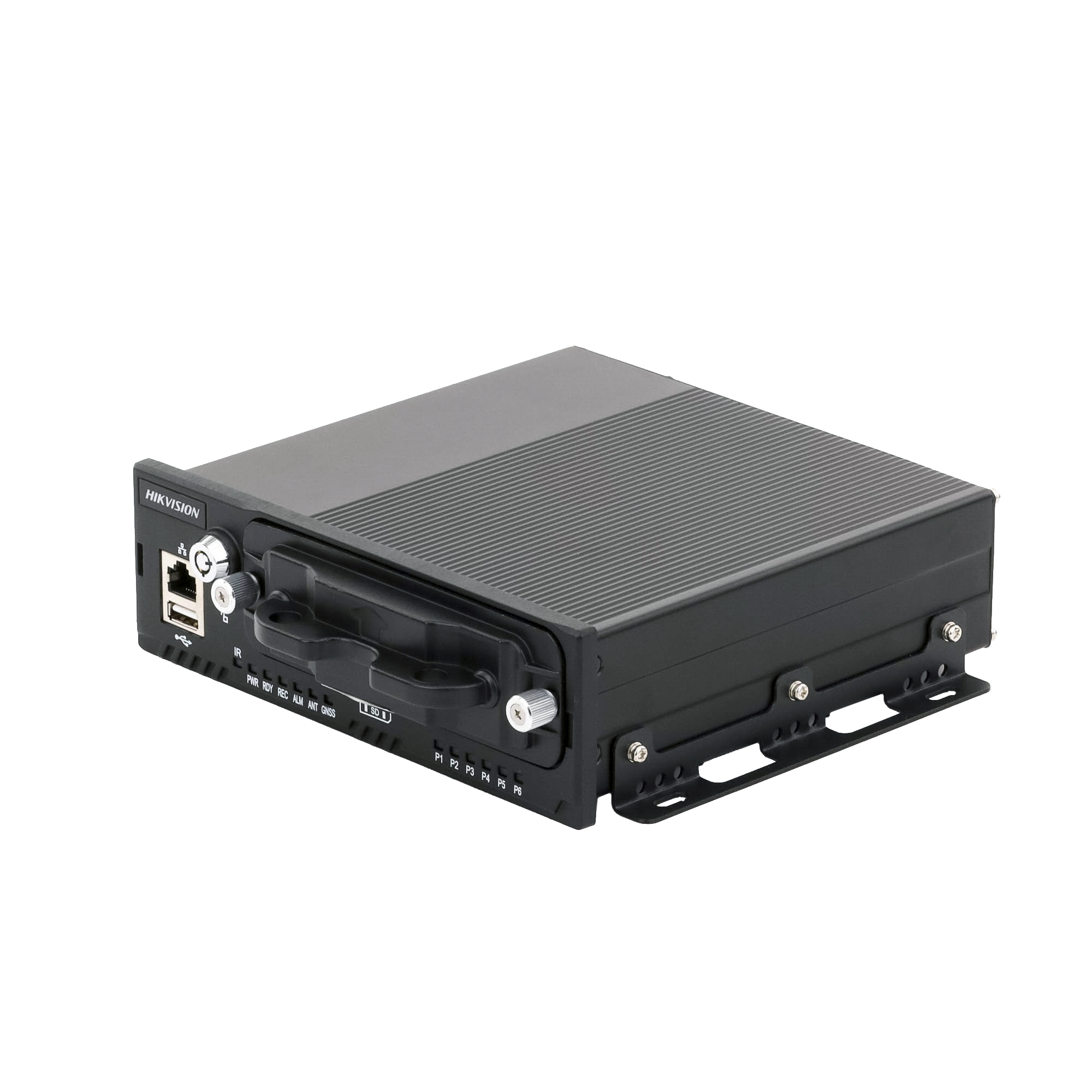 NVR Móvil de 8 Canales de 2 Megapixel / 4 Puertos PoE / 2 Bahías de Disco Duro / Incluye Modulo GPS / conector RJ45
