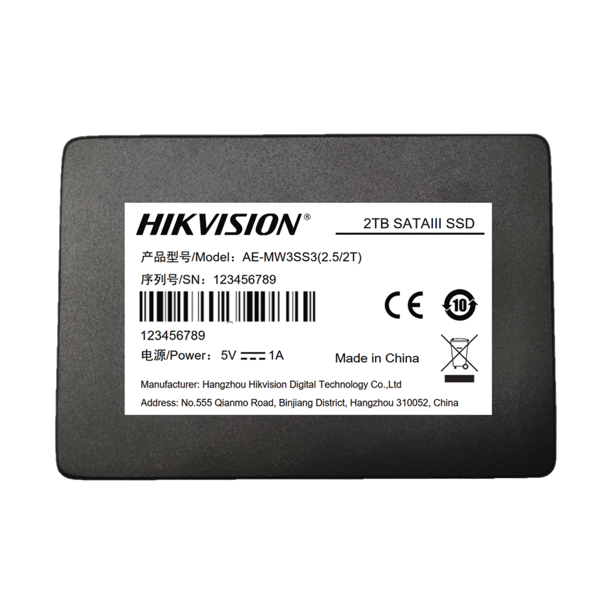 SSD PARA Videovigilancia Móvil / 2 TB / 2.5" / Alto Performance / Uso 24/7 / Resistente en Alta Temperaturas