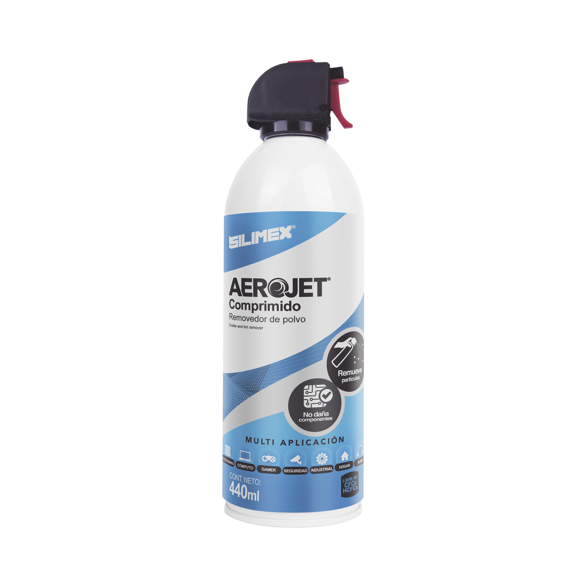 Removedor de polvo y residuos (aire comprimido) para limpieza de equipos electrónicos, 440 ml