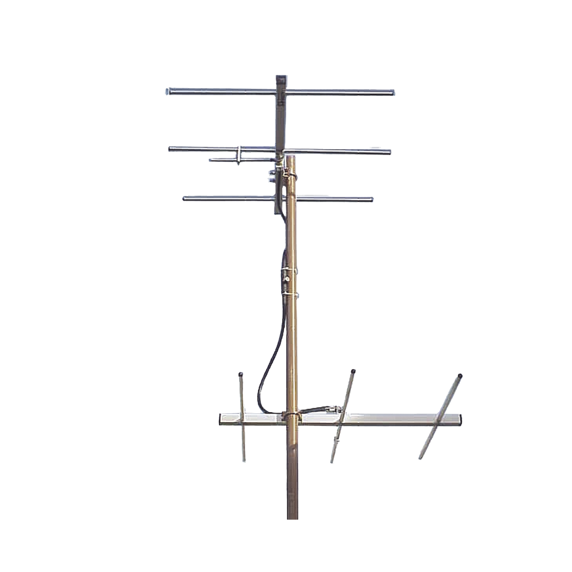 Juego de 2 antenas bidireccionales, 3 elementos, 3 dB, Canal 10