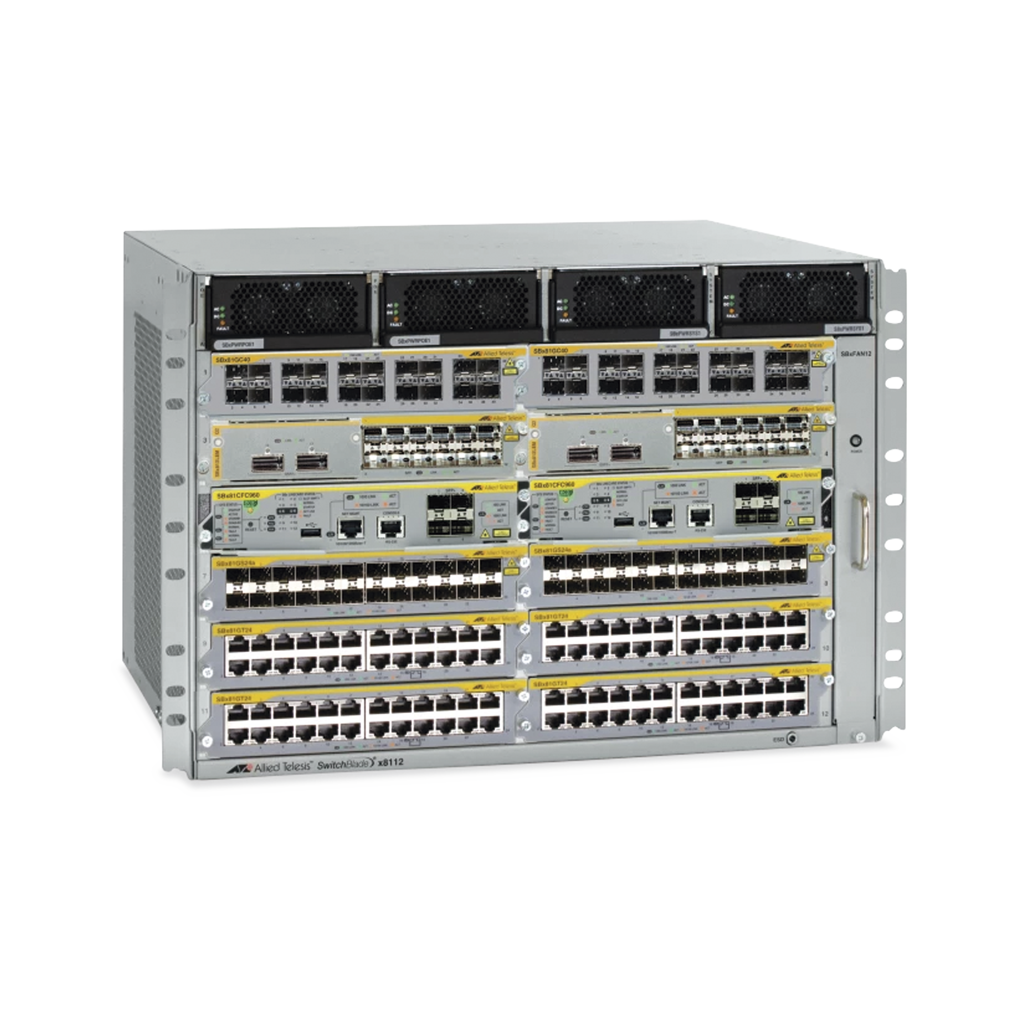 Switch Blade SBx8112 Chasis de Rack P/12 Slots