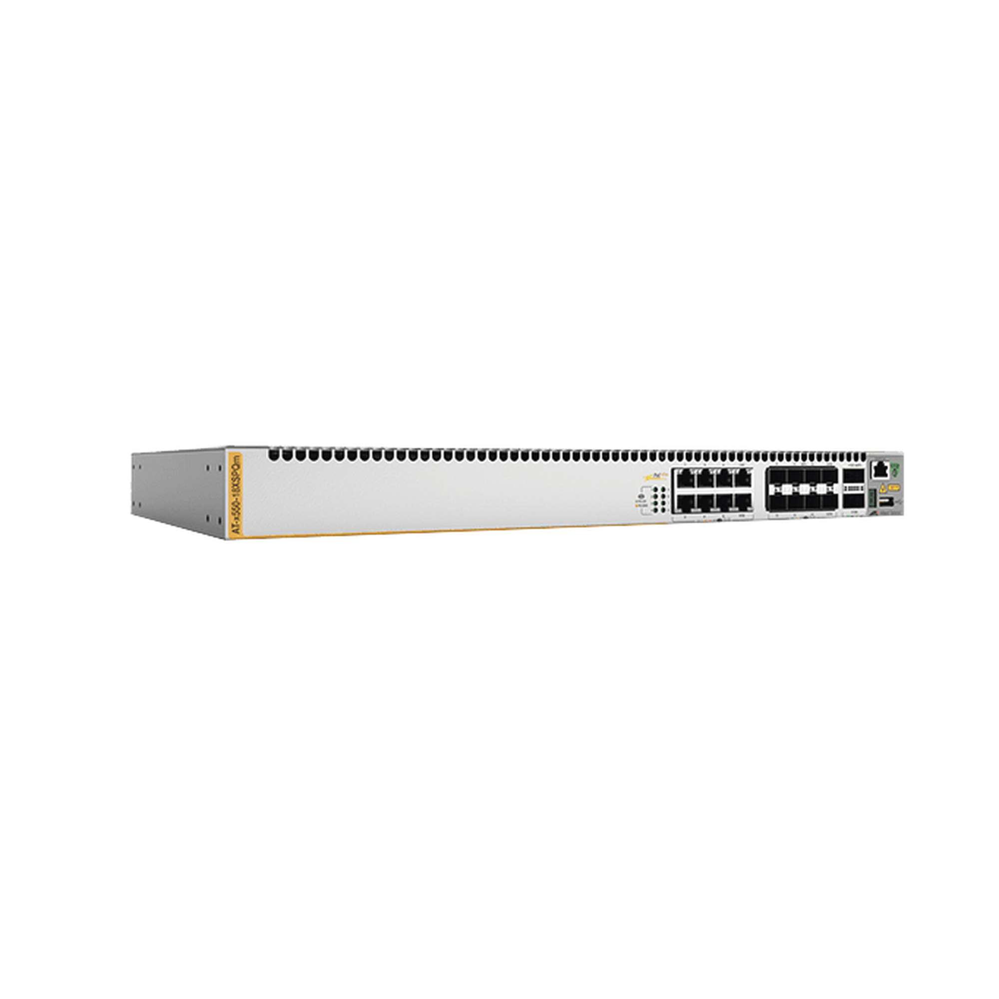 Switch Stackeable Inteligente Capa 3, 8 puertos 1 G / 2.5 G / 5 G / 10 G BaseT PoE+, 8 puertos 1 G / 10 G SFP+ y 2 puertos 40 G QSFP, 240 W