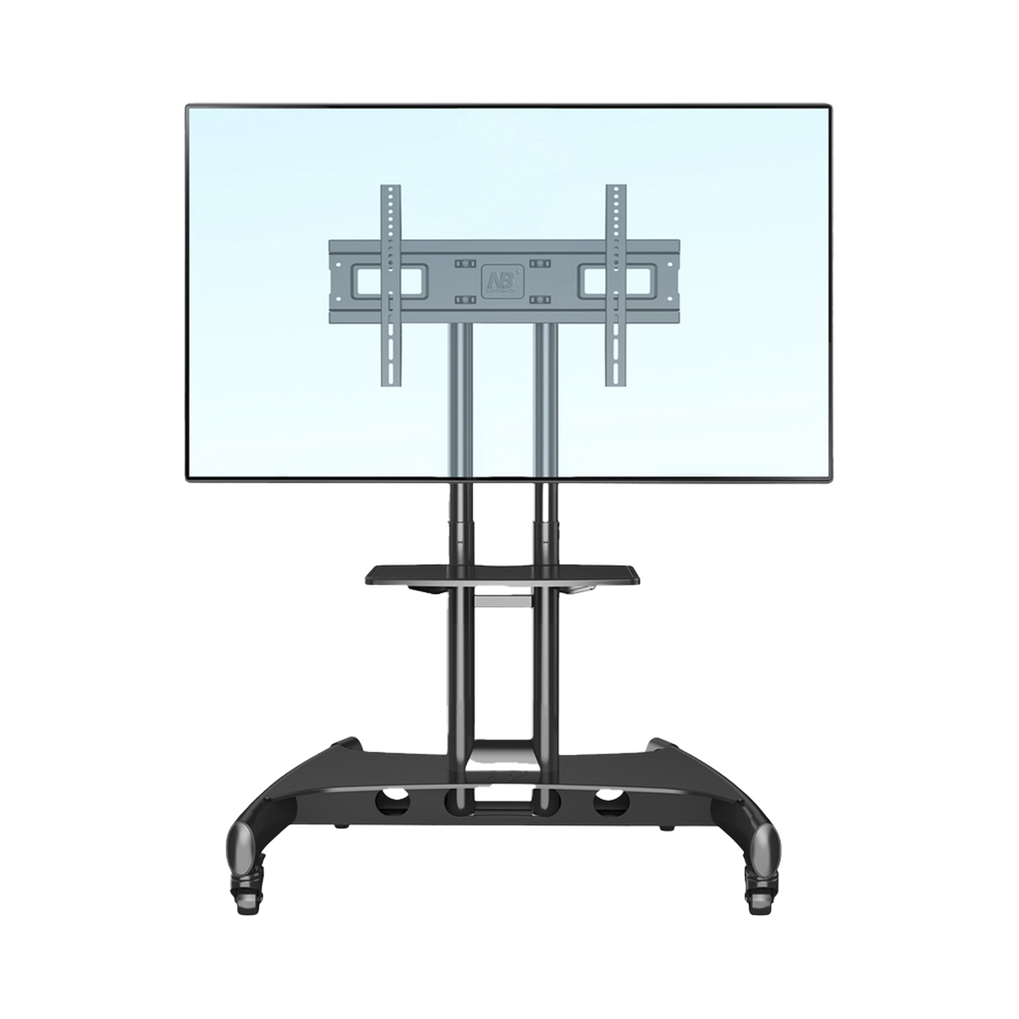 Soporte de Pantalla con Ruedas / Compatible con Monitores de32 "a 75" / Base para Colocar Accesorios Adicionales / Vesa 200*200 -600*400