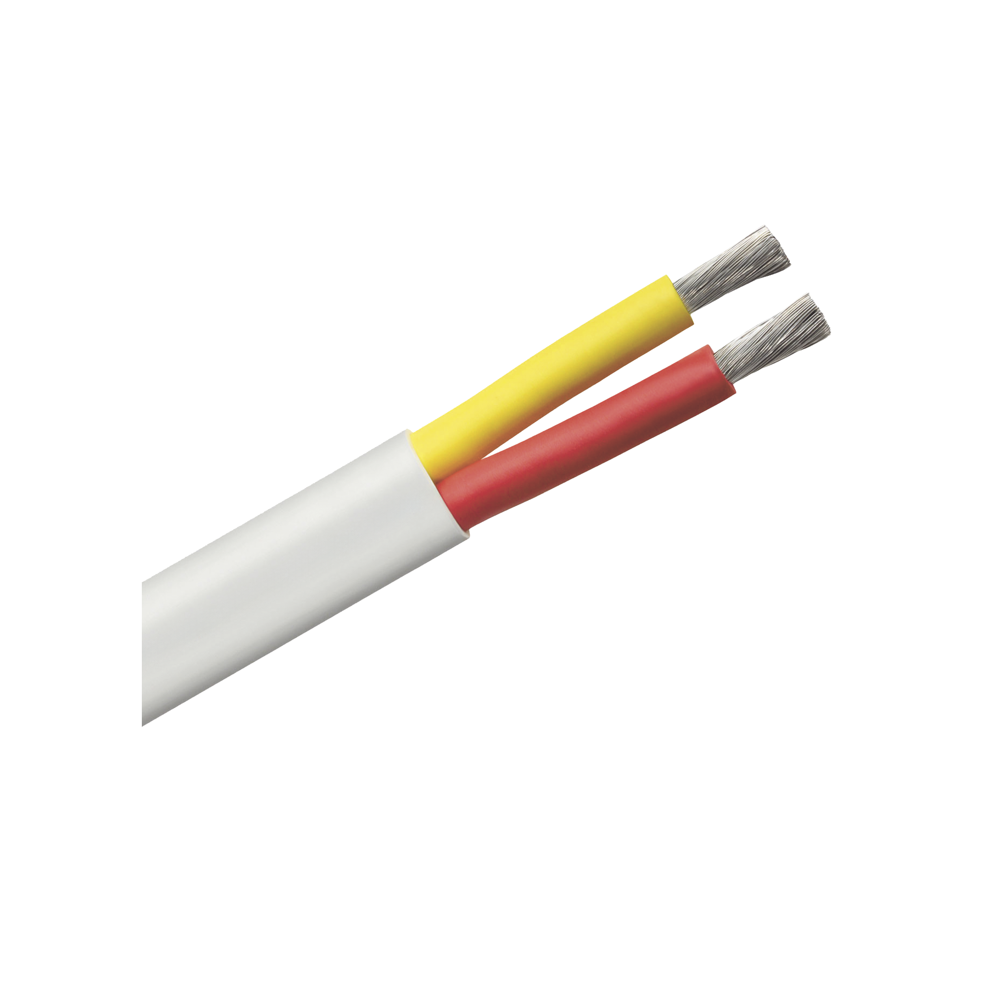 Rollo de cable plano grado marino calibre 6, de 2 conductores (rojo y amarillo) de 500 pies (152.4 m).