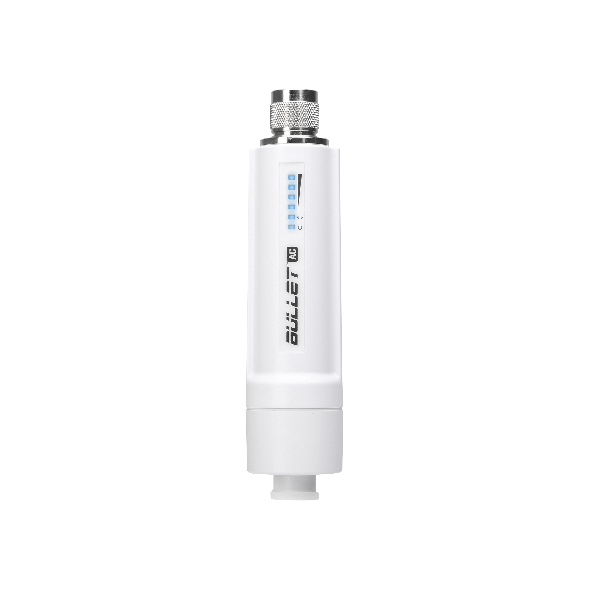 Radio Doble Banda Bullet airMAX AC hasta 160 Mbps en 2.4 GHz (2412-2472 MHz) o 300 Mbps en 5 GHz (5150-5875 MHz)