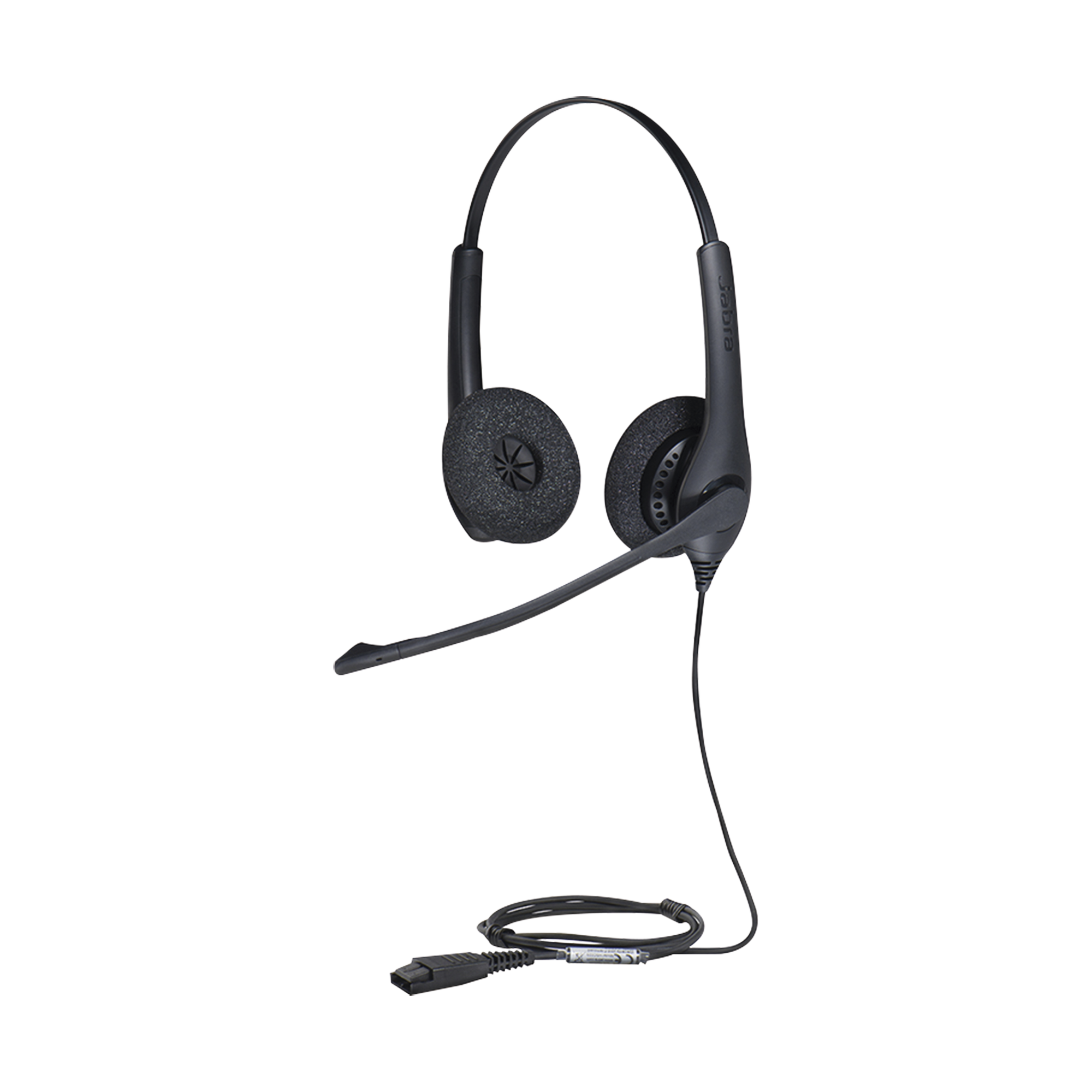 Jabra Biz 1500 Duo, auricular profesional con cancelación de ruido, ideal para contact center con conexión QD (1519-0157)