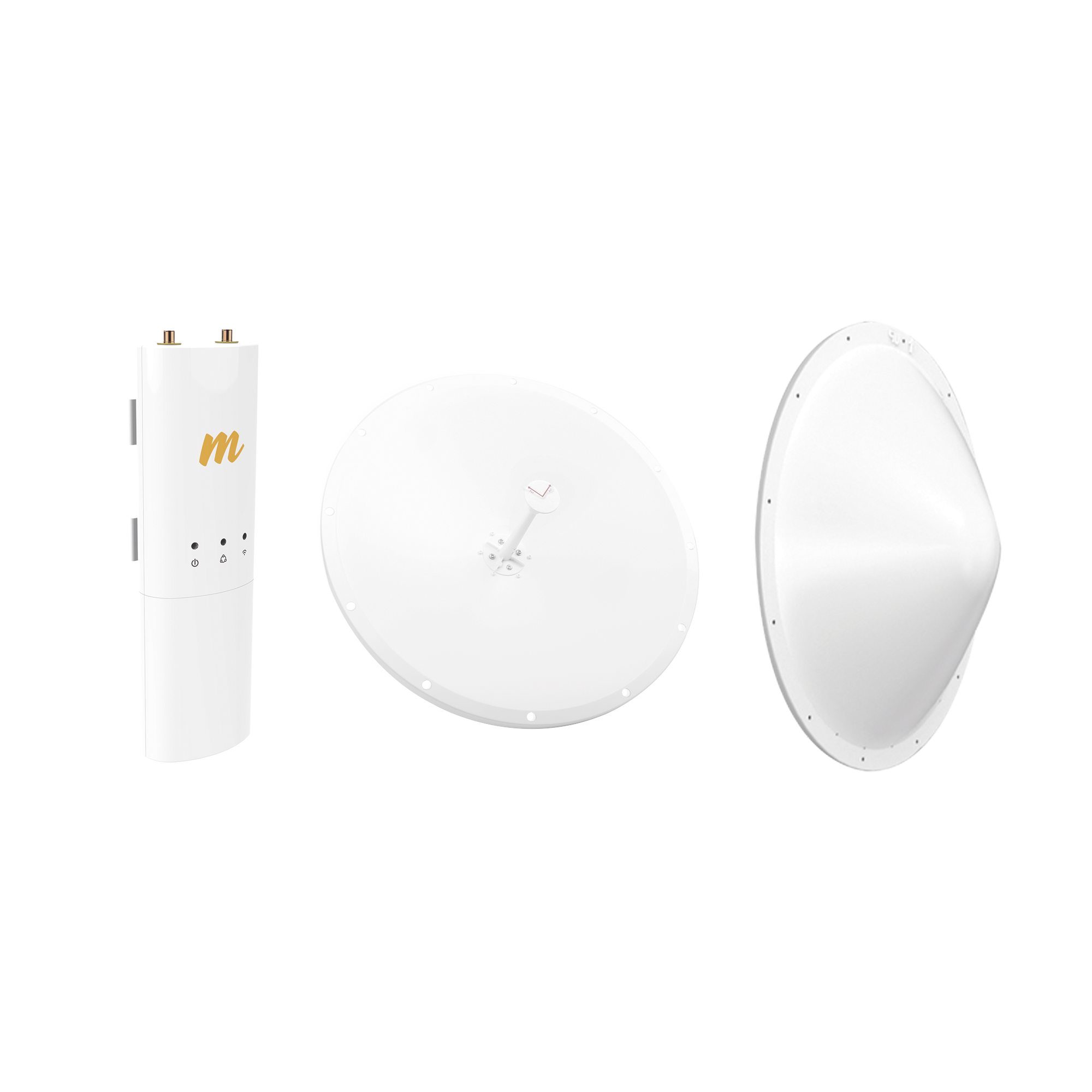 Kit de radio C5C con Antena de 28dBi, Frecuencia (4.9-6.5 GHz), para hasta 20 km, Radomo, PoE y Jumpers Incluidos