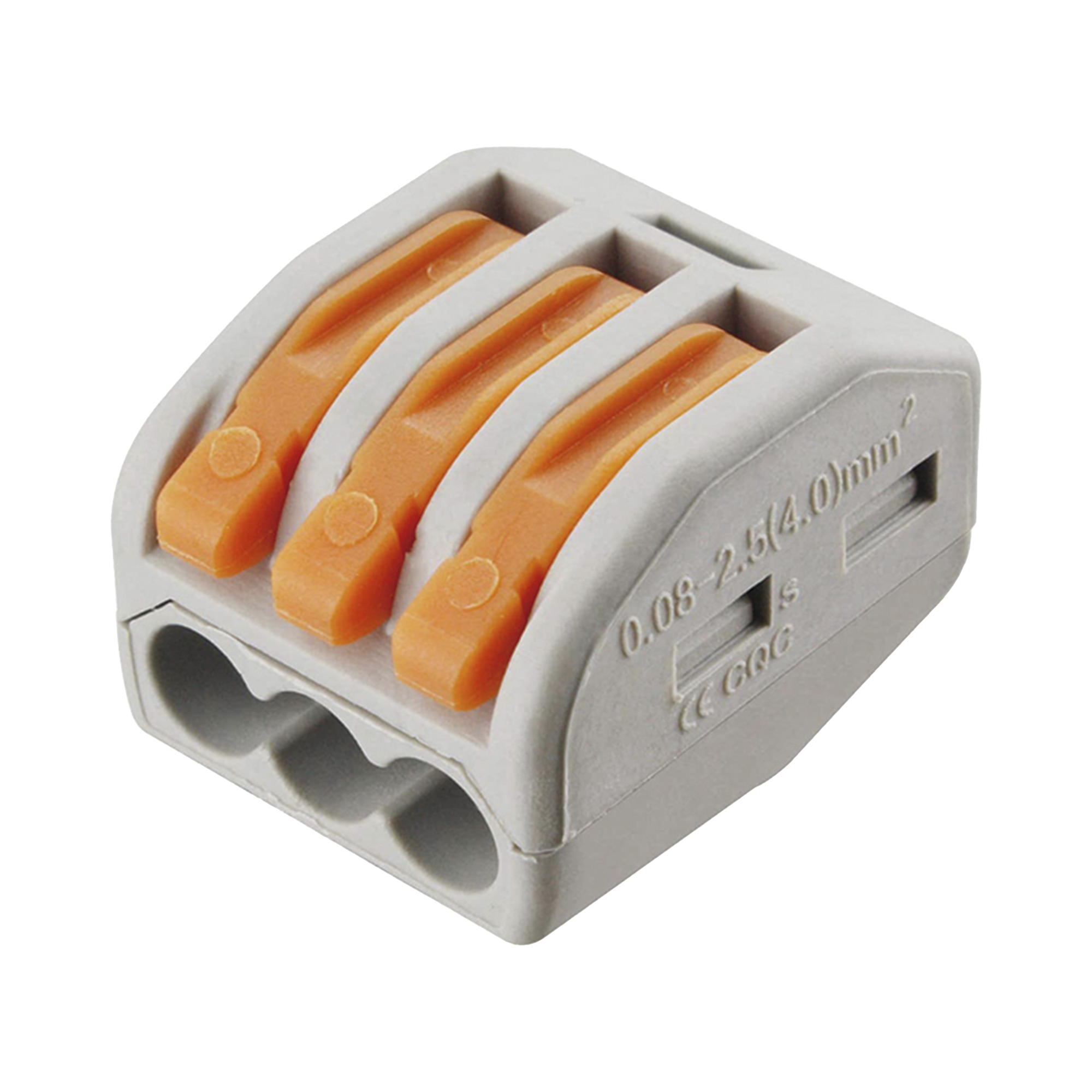 Conector Compacto para 1 Cable de Entrada 2 Cables de Salida / Cables Compatibles 12AWG-28AWG