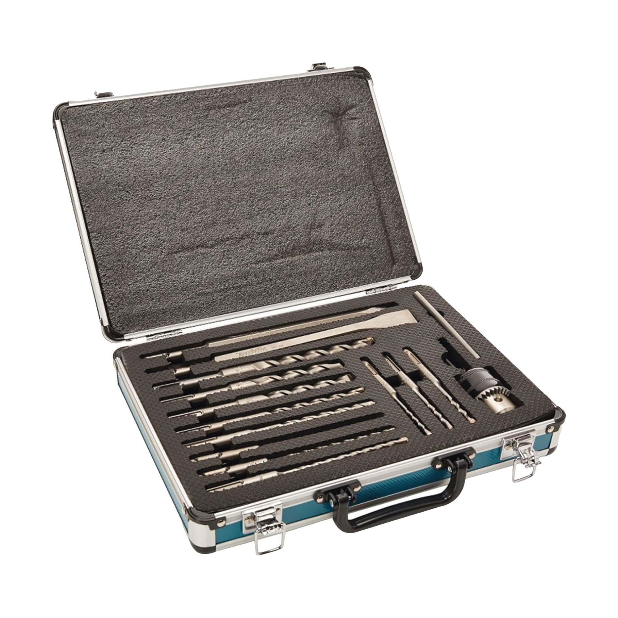 Juego de 14 piezas de Brocas, Cinceles y Broquero SDS Plus Makita