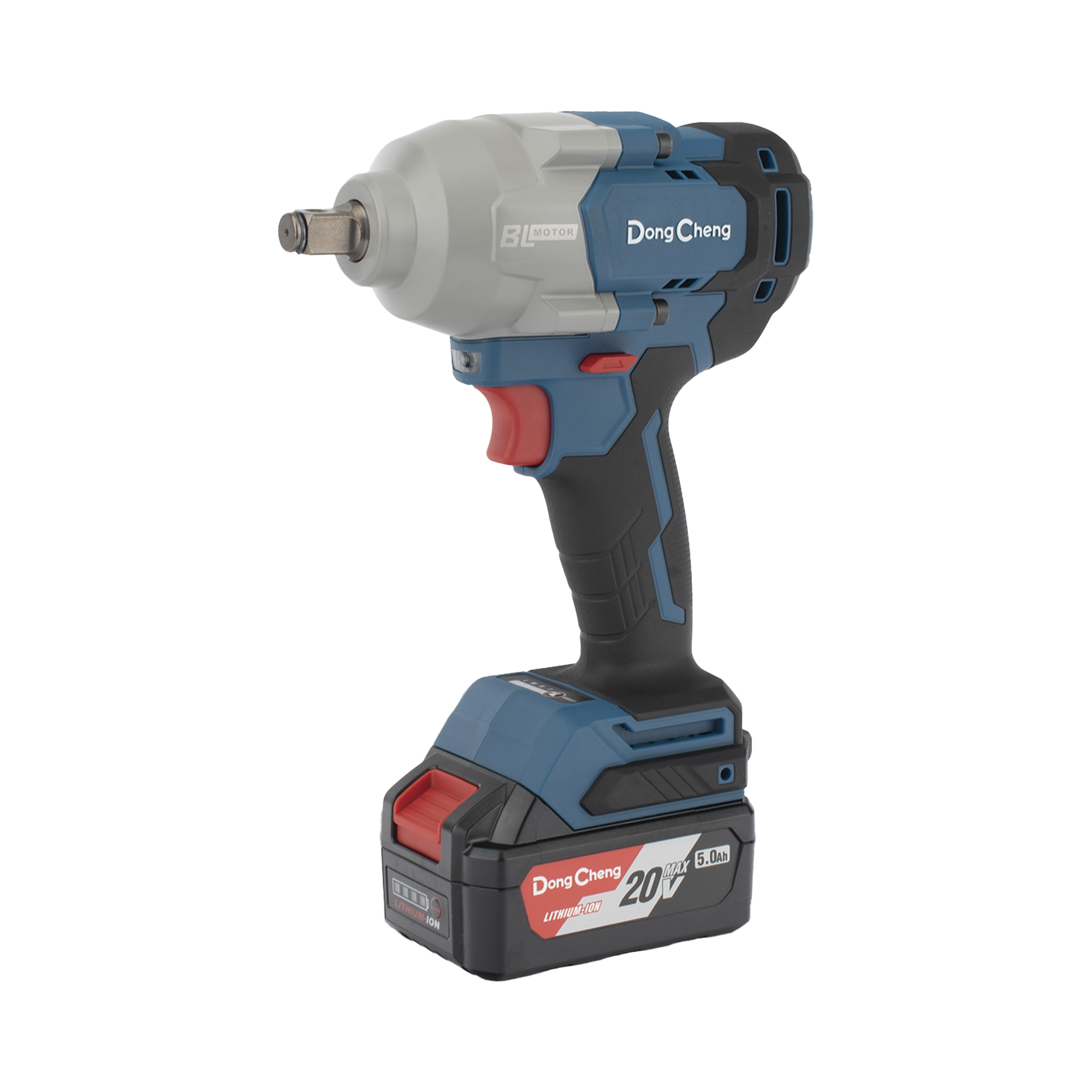 Llave de Impacto Inalámbrica de 20 V, incluye 2 Baterías de 5.0 AH, Cargador y Estuche plástico.