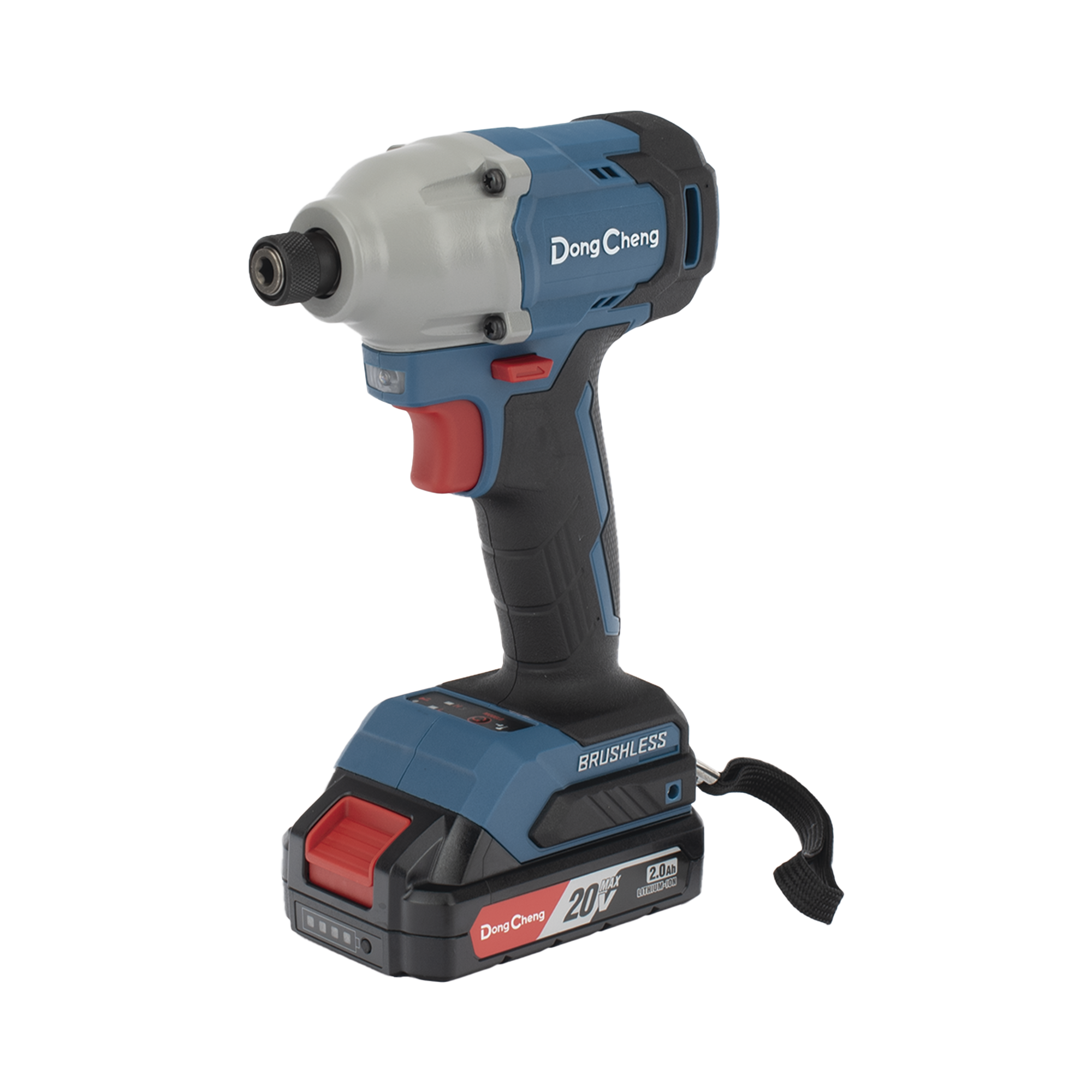 Atornillador de Impacto de 1/4 in. sin escobillas de 20V, incluye Batería de 2.0 Ah y Maletín