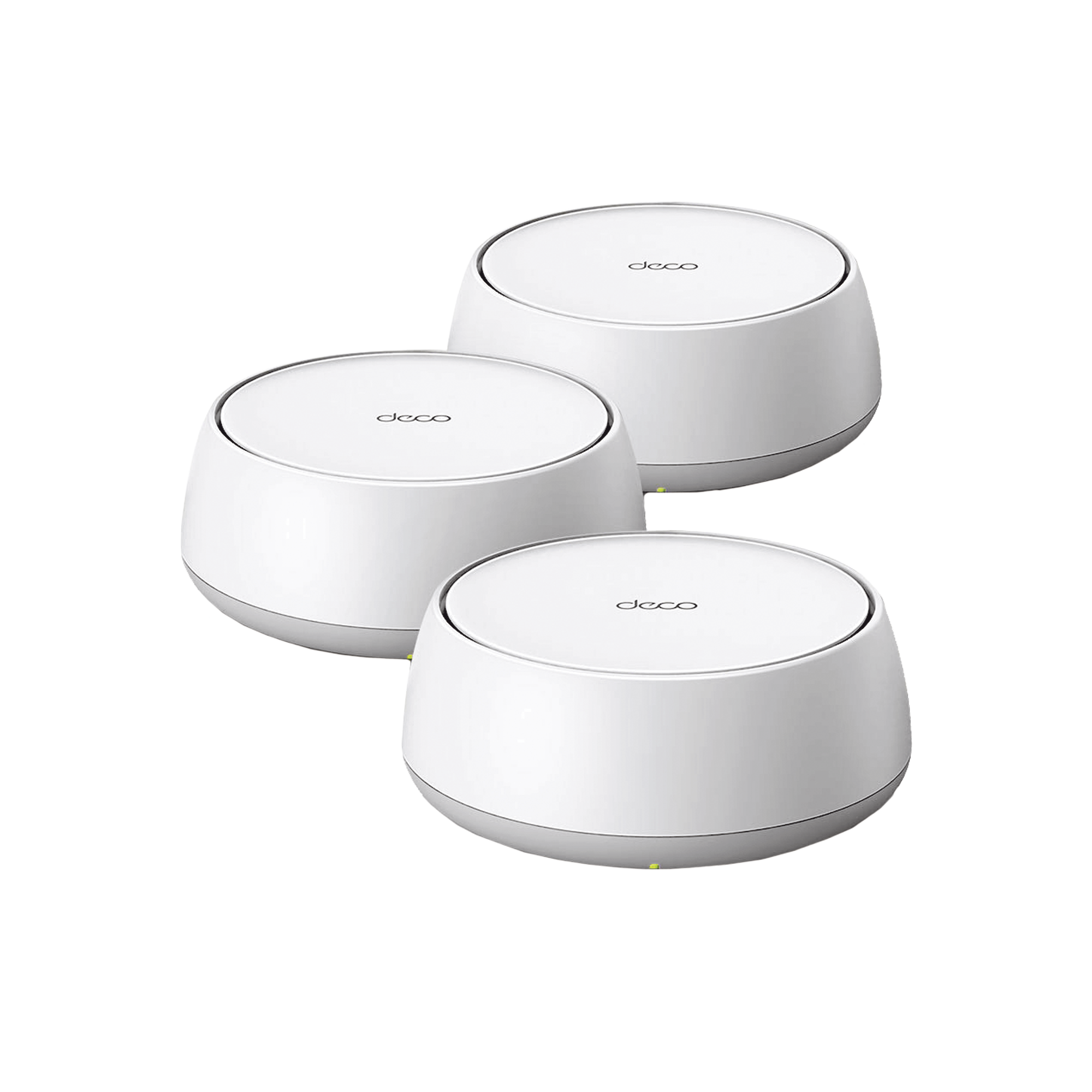 KIT 3 Routers Inalámbrico MESH Interior para Hogar / Doble Banda Wi-Fi 7 BE3600 Mbps / 2 Puerto 2.5 Gigabit WAN/LAN / 4 Antenas Internas / Operación Multi-Link MLO / Administración Mediante la App Deco (iOS, Android) / HomeShield