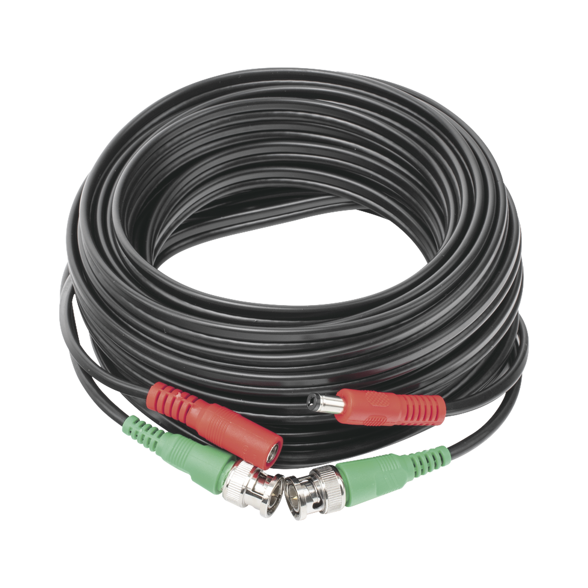 Cable coaxial ( BNC RG59 ) + Alimentación / SIAMÉS / 10 Metros / Aleación Cobre + Aluminio CCA / Para Cámaras 4K  / Uso interior y exterior