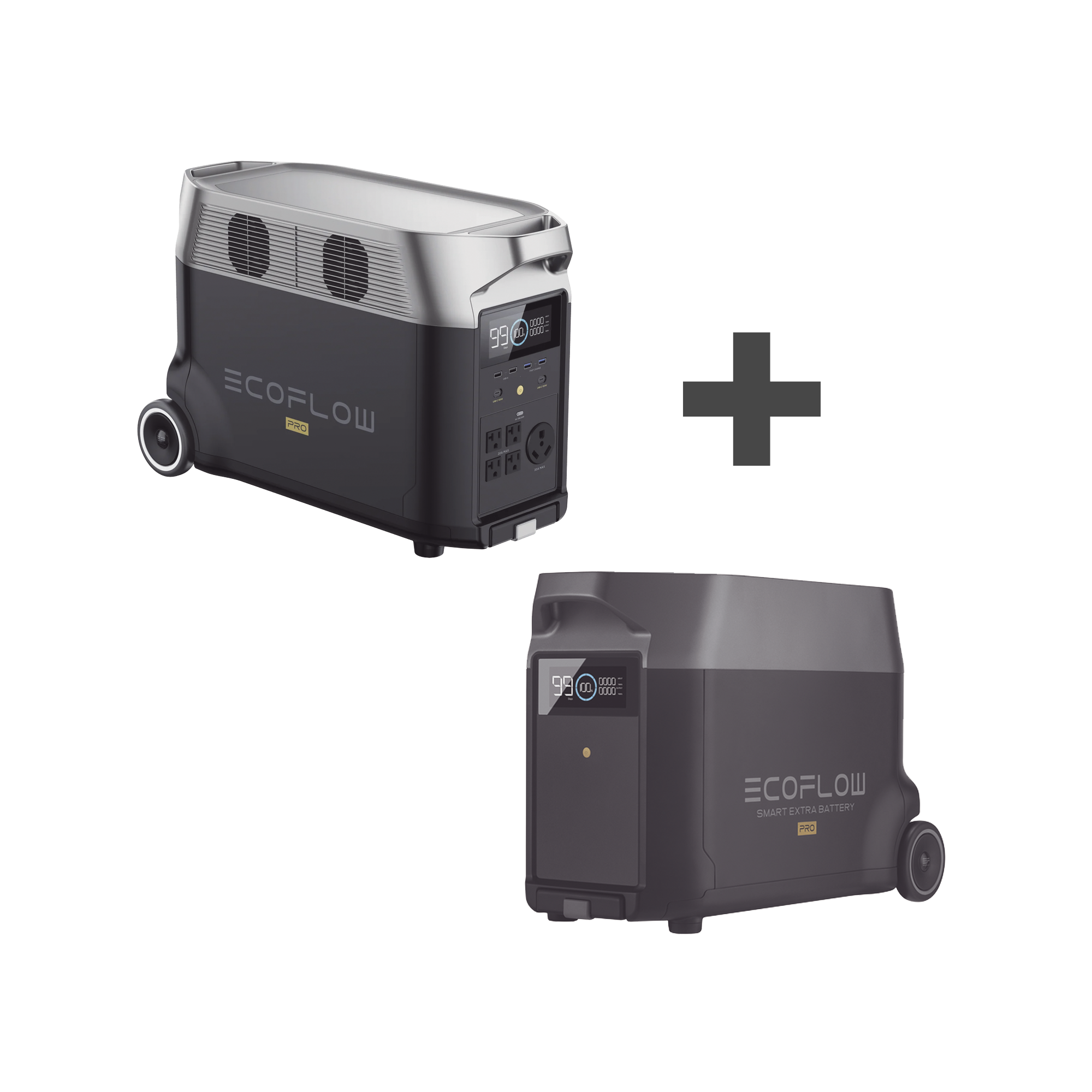 Kit de Estación de Energía Portátil 3600Wh + Batería Externa 3600Wh (7200Wh)