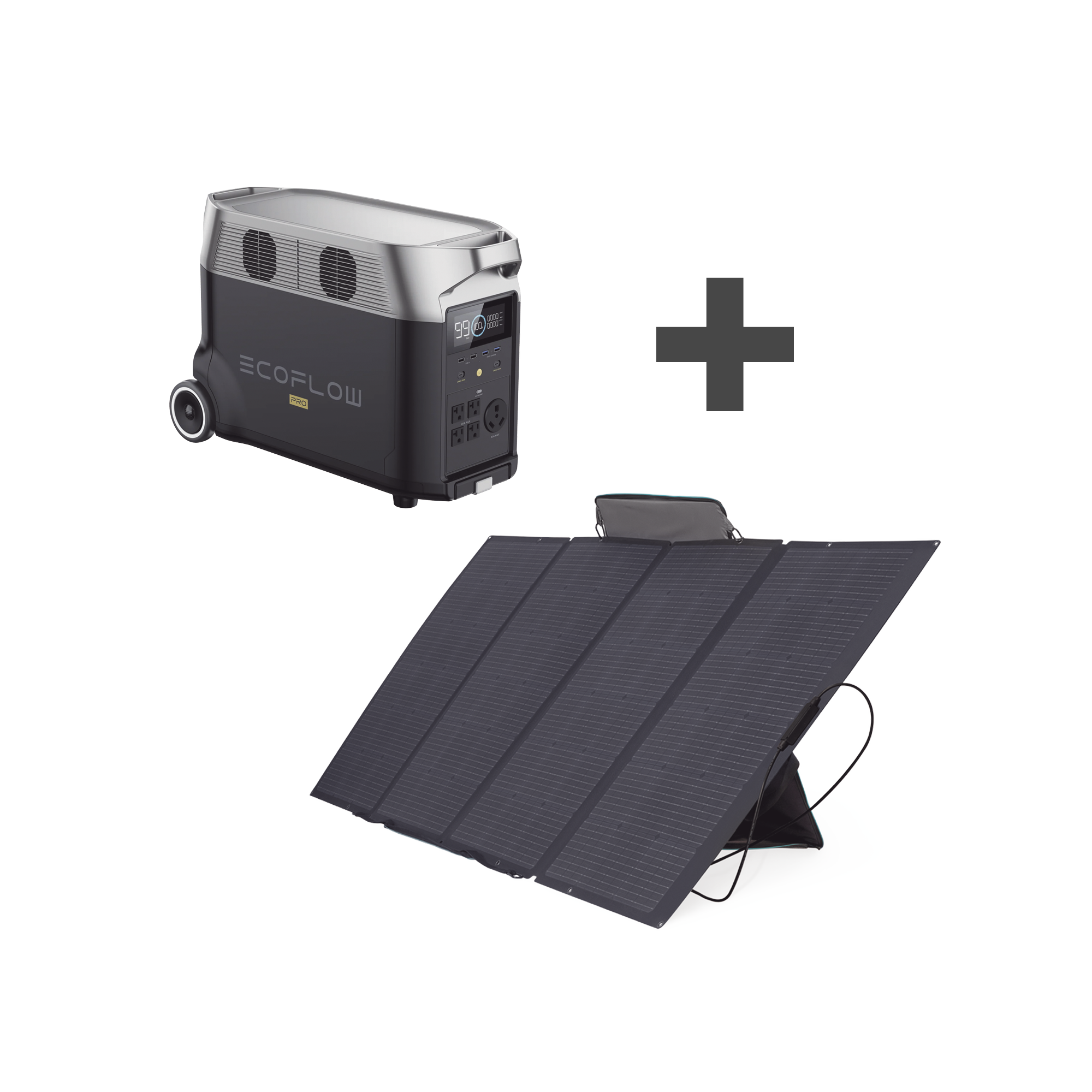 Kit de Estación de Energía Portátil 3600Wh + Panel Solar Flexible 400W