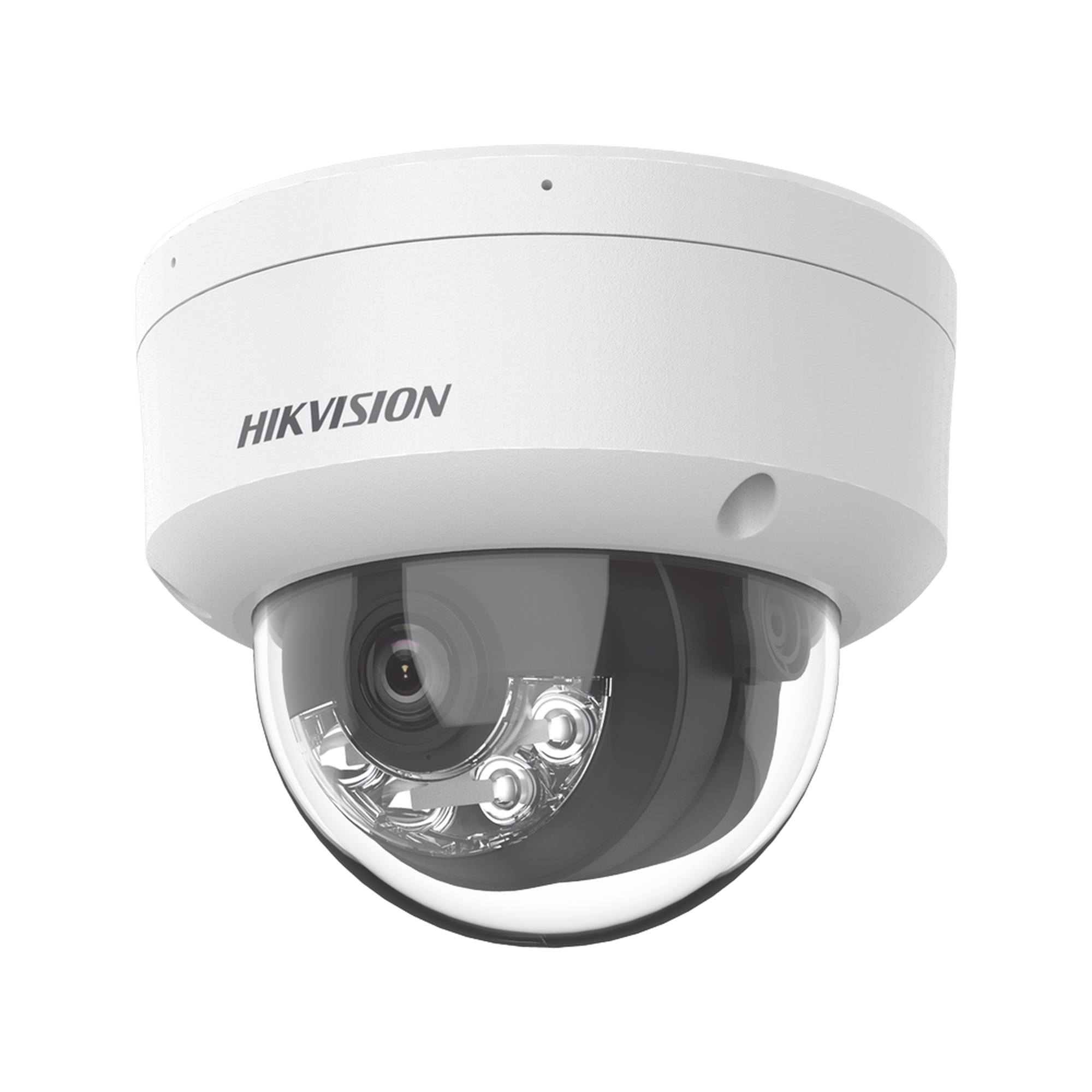 [Dual Light] Domo IP 2 Megapixel / Lente 2.8 mm / 30 mts IR + Luz Blanca / Micrófono Integrado / Antivandálico IK08 / ACUSENSE Lite / Exterior IP67 / H.265+/H.264+ / PoE / ONVIF (Profile S/T)