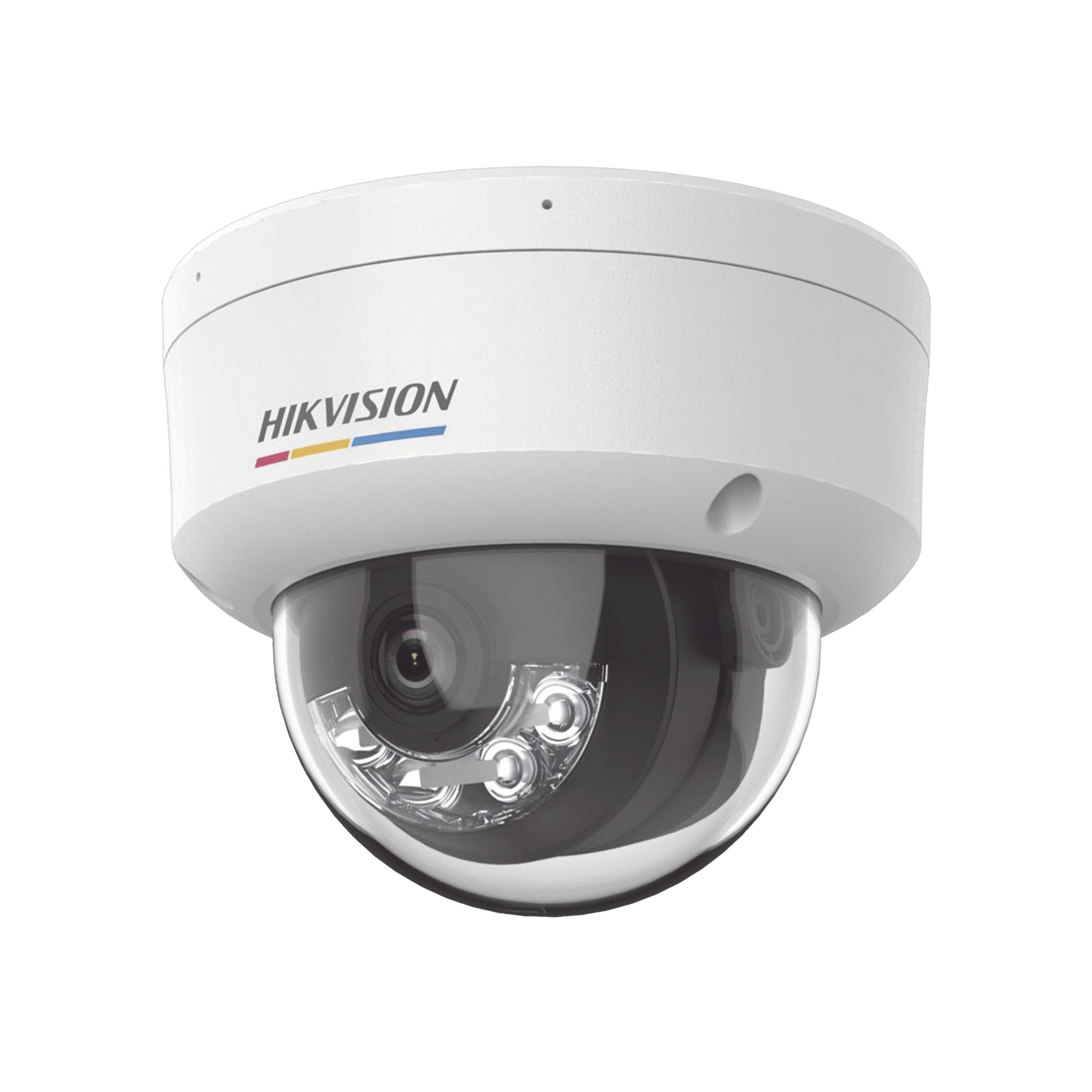 [Dual Light + ColorVu] Domo IP 4 Megapixel / Lente 2.8 mm / 30 mts IR + 30 mts Luz Blanca / Micrófono Integrado / ACUSENSE Lite / Exterior IP67 / IK08 / WDR 120 dB / PoE / Micro SD