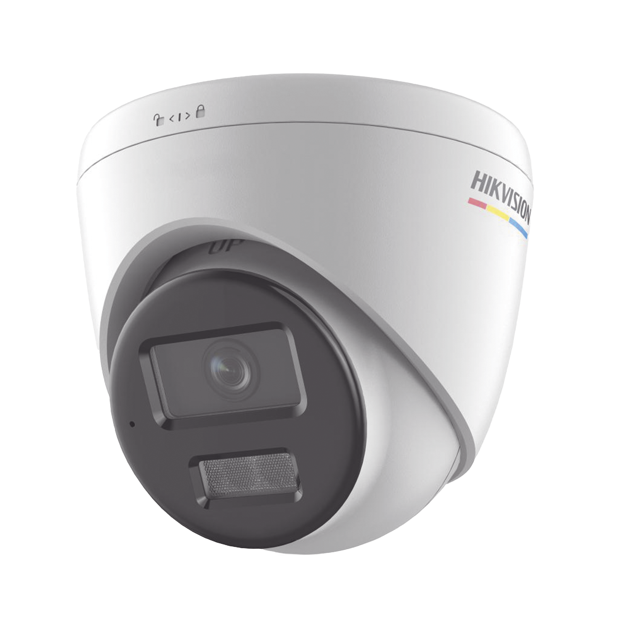 [Dual Light + ColorVu] Turret IP 2 Megapixel / Lente 2.8 mm / 30 mts IR + 30 mts Luz Blanca / Micrófono Integrado / ACUSENSE Lite / Exterior IP67 / dWDR / PoE / Micro SD