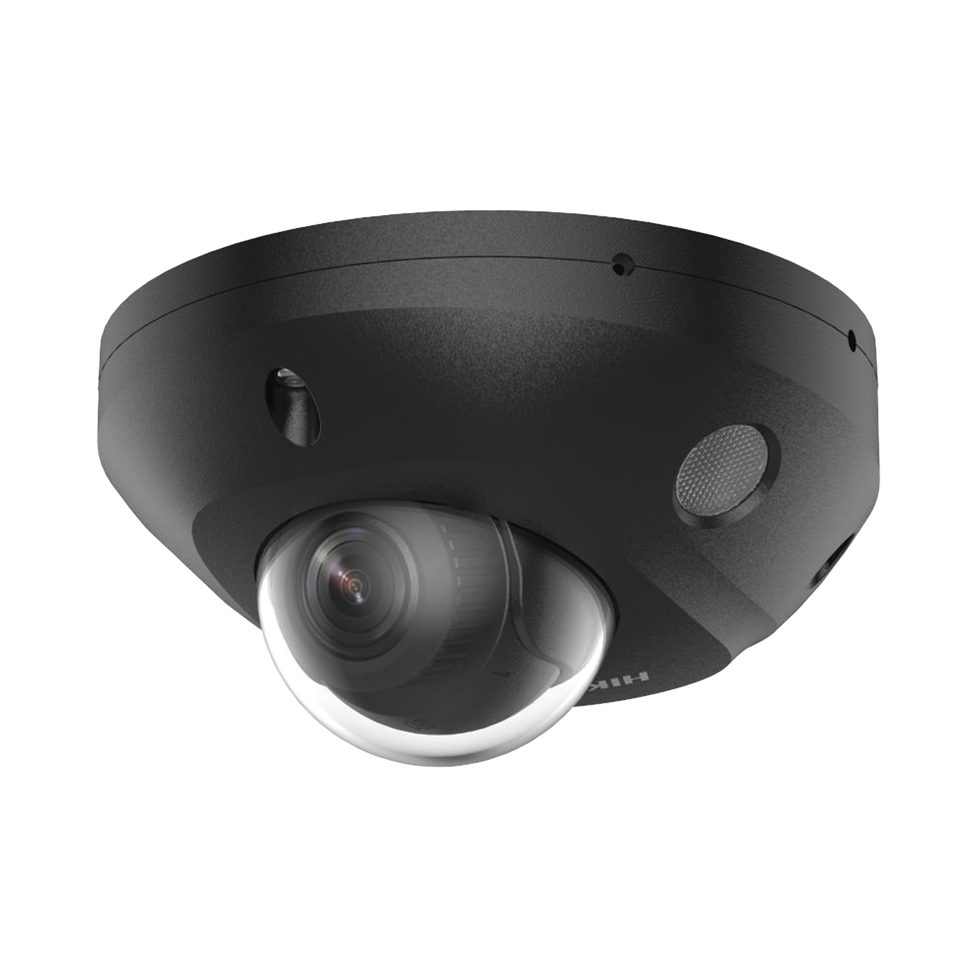 [Dual Light + 2 Micrófonos Integrados] Mini Domo IP 4 Megapixel / Color Negro / Lente 2.8 mm / 30 mts Luz Blanca + 30 mts IR / ACUSENSE / Exterior IP67 / IK08 /  WDR 120 dB / PoE / ONVIF / Alarmas I/O / Micro SD / ACUSEARCH