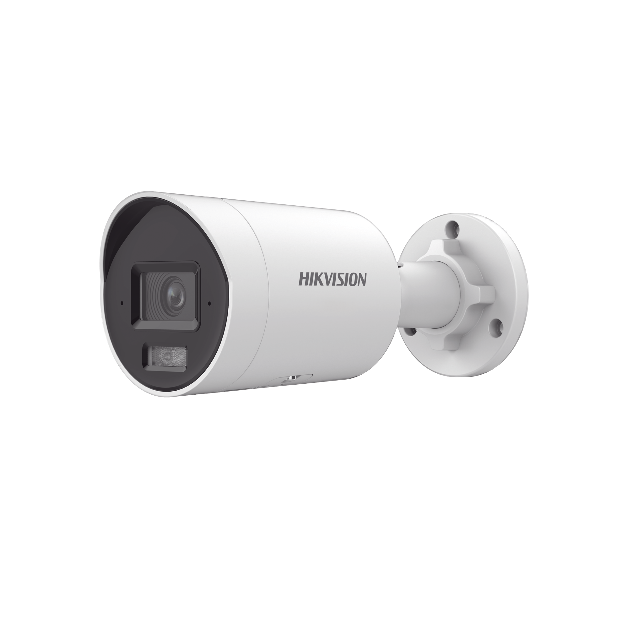 Bala IP 4 Megapixel / Lente 2.8 mm /  Dual Light (40 mts IR + 40 mts Luz Blanca) / Darkfighter S / Microfono Integrado /  Exterior IP67 / WDR 130 dB / 4 Analíticos: AcuSense, Deteccion Facial, Conteo de Personas por Cruce y Zona
