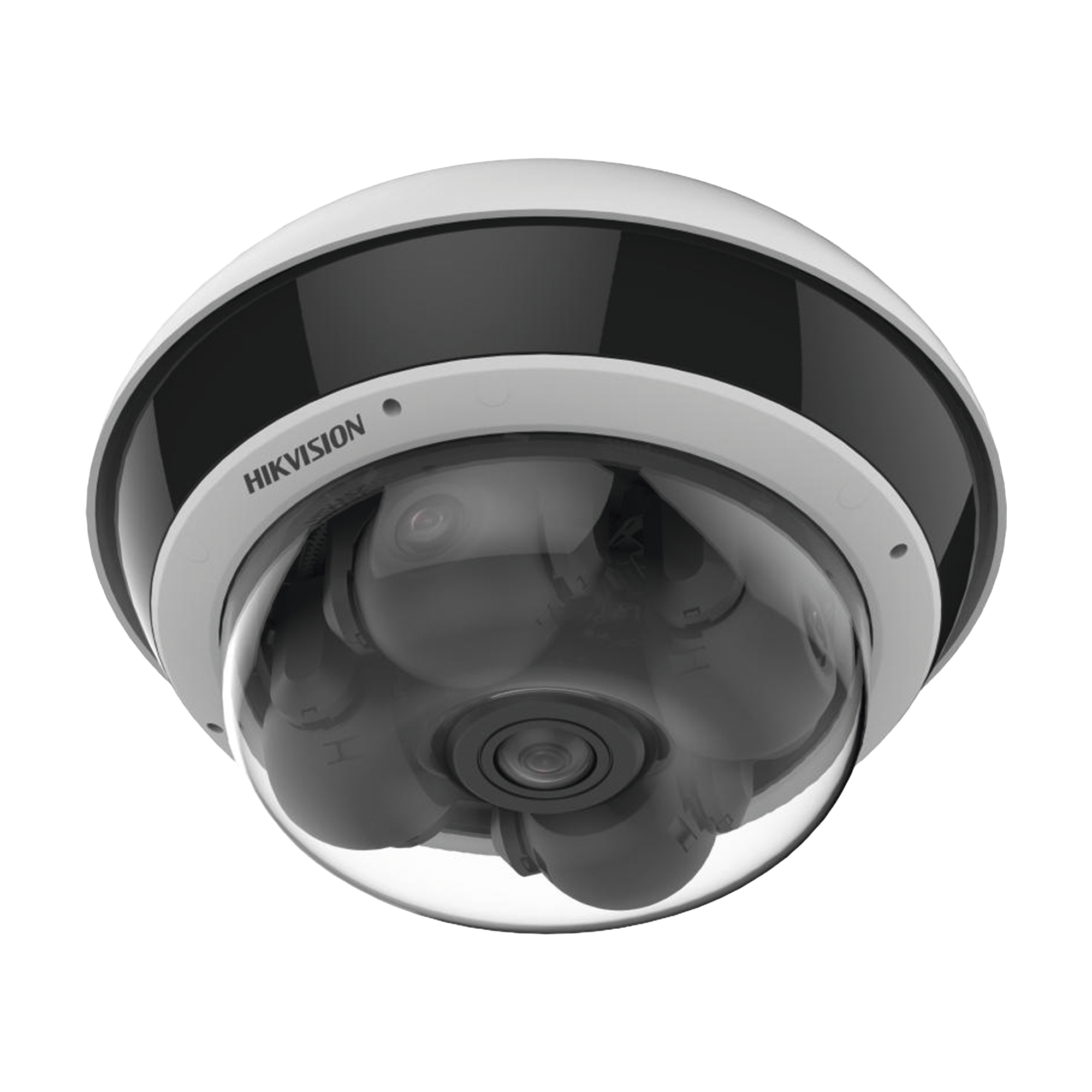 PanoVu Series / Vista Panorámica 360º / 4 Lentes Mot. 2.8 a 8 mm (5 Megapixel por Lente) + 1 Vista Fisheye (2 Megapixel) / 22 Megapixel en Total / DARKFIGHTER / ACUSENSE / Exterior IP67 / IK10 / NEMA 4X / PoE+ / 30 mts IR / Micro SD