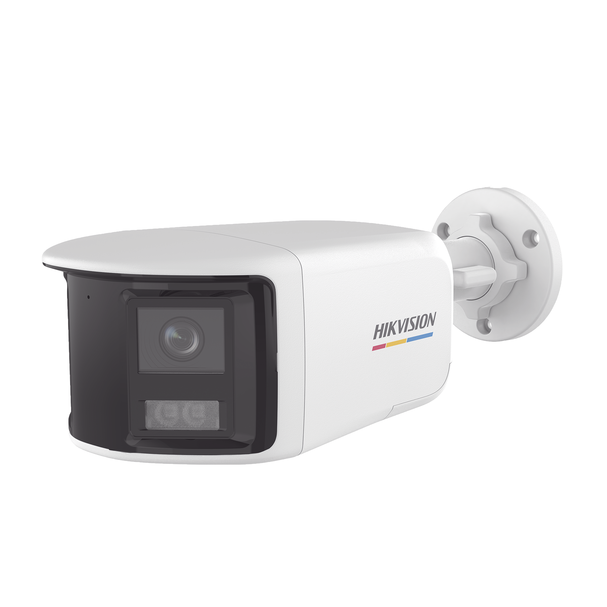 [ColorVu + Dual Light + Panoramica] Bala TURBOHD 3K (5 Megapixel) / Micrófono Integrado / Angulo de visión 180° / Imagen a Color 24/7 / 40 mts Luz Blanca + 40 mts IR / Exterior IP67 / WDR