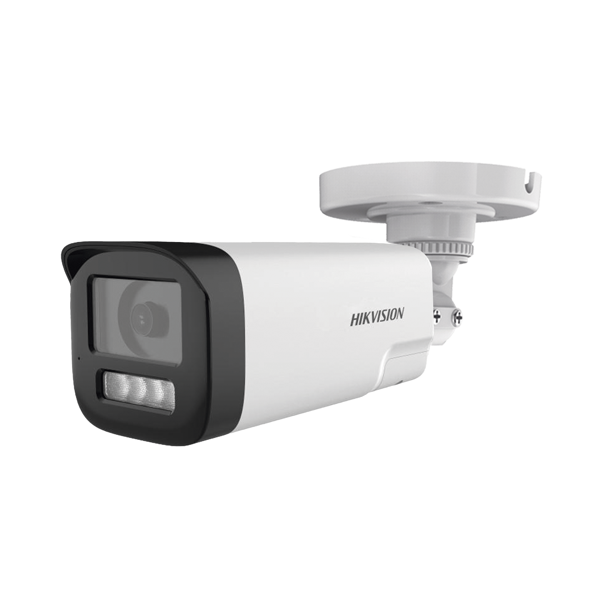 [Audio Bidireccional + Dual Light + ColorVu] Bala TURBOHD 4K (8 Megapixel) / Lente 3.6 mm / 80 mts IR EXIR + 80 mts Luz Blanca / Micrófono y Bocina Integrado / Exterior IP67 / Metal / dWDR